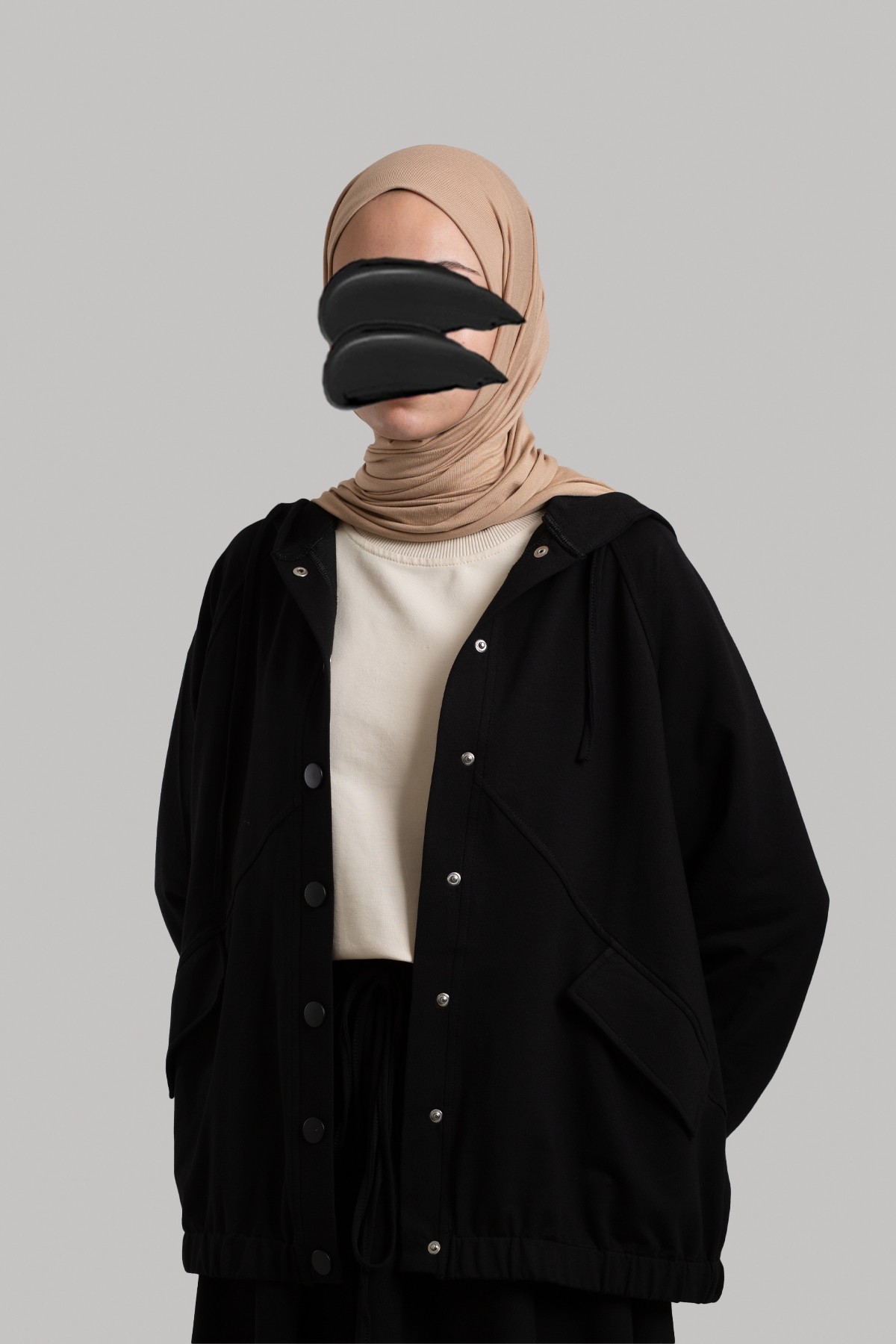 Çıtçıtlı Bomber Sweatshirt