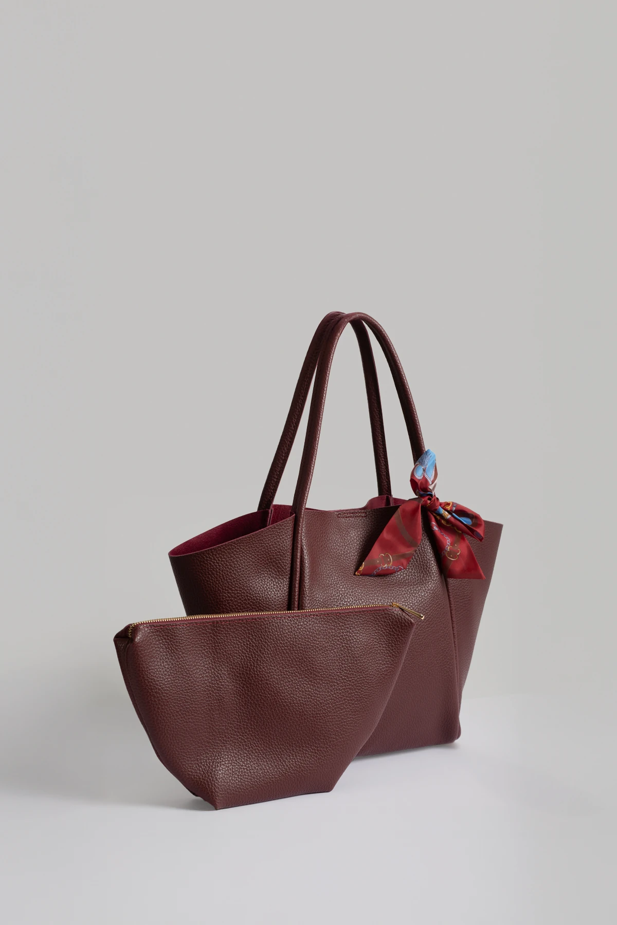 Fularlı Büyük Kol Çantası