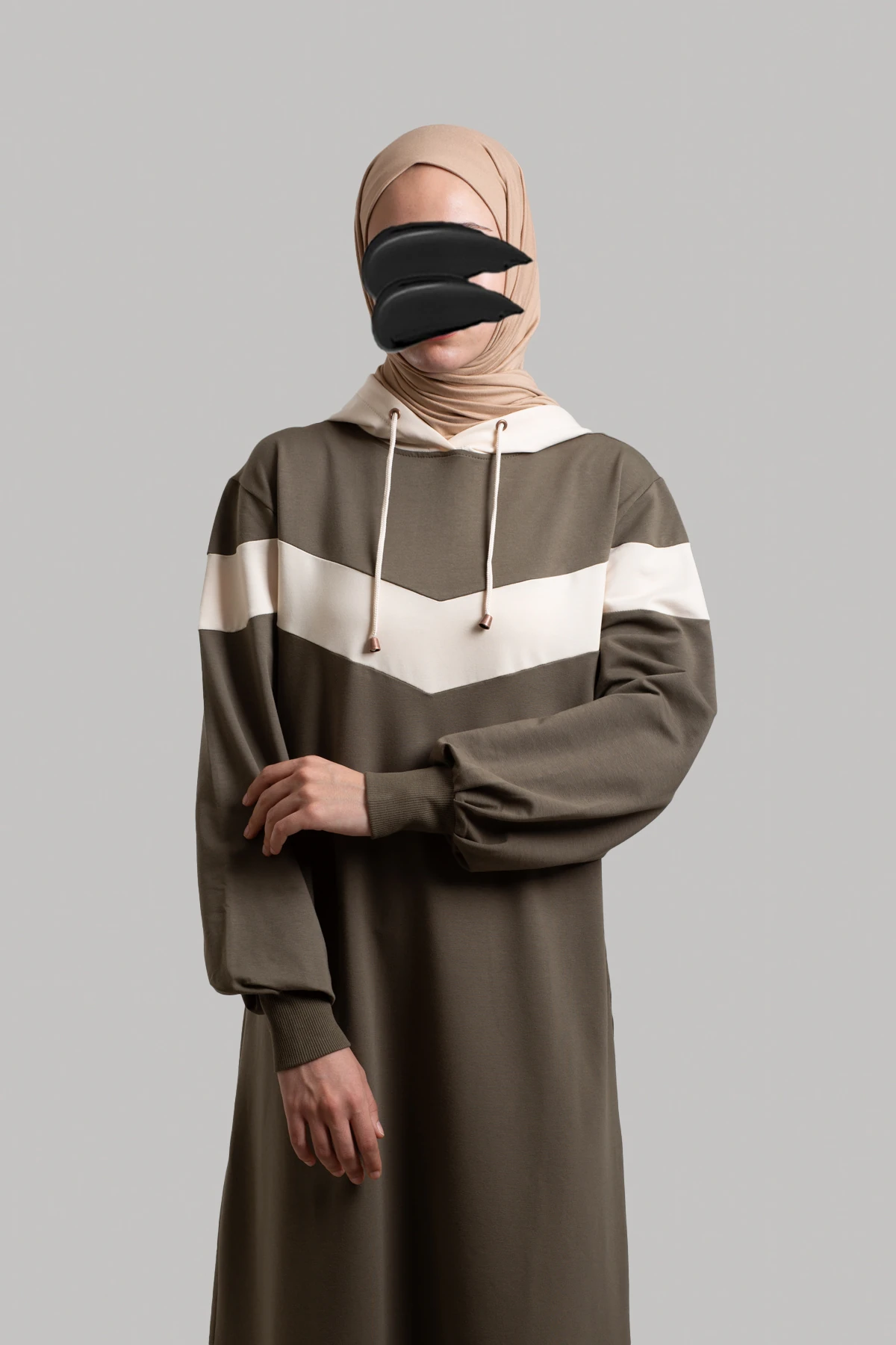 Garni Detaylı Spor Pamuklu Elbise