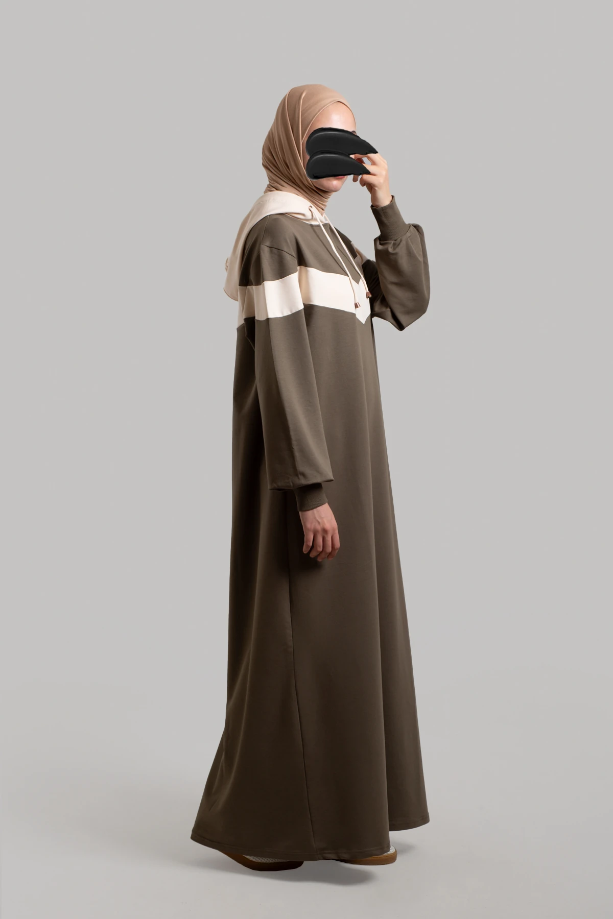 Garni Detaylı Spor Pamuklu Elbise