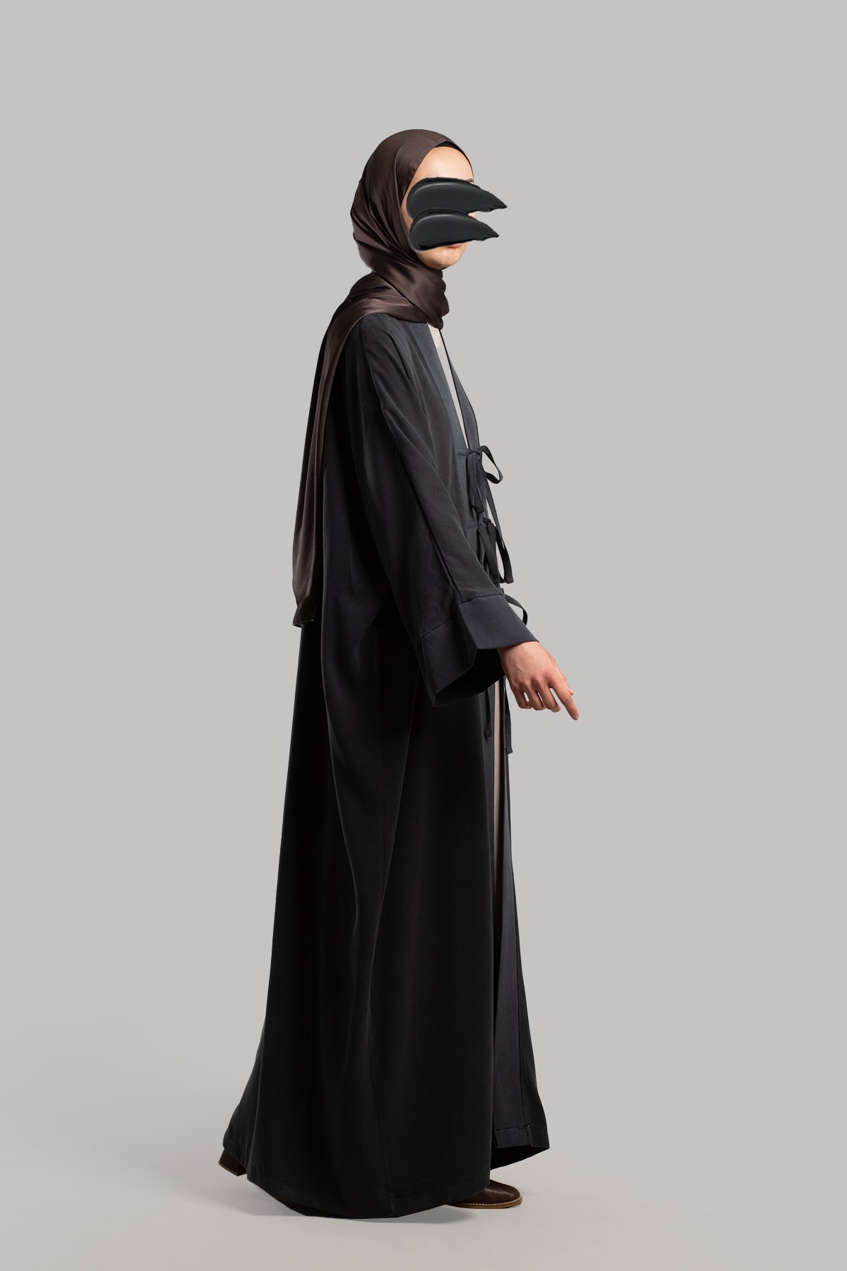 Fiyonklu Kupra Abaya