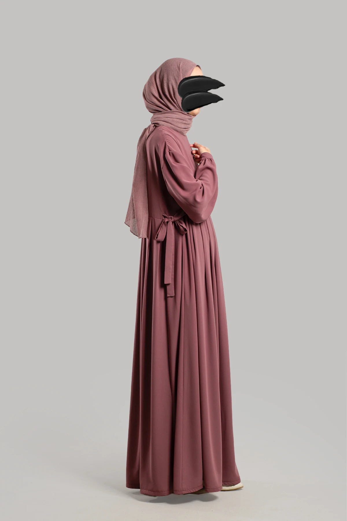 Bağlamalı Pileli Elbise