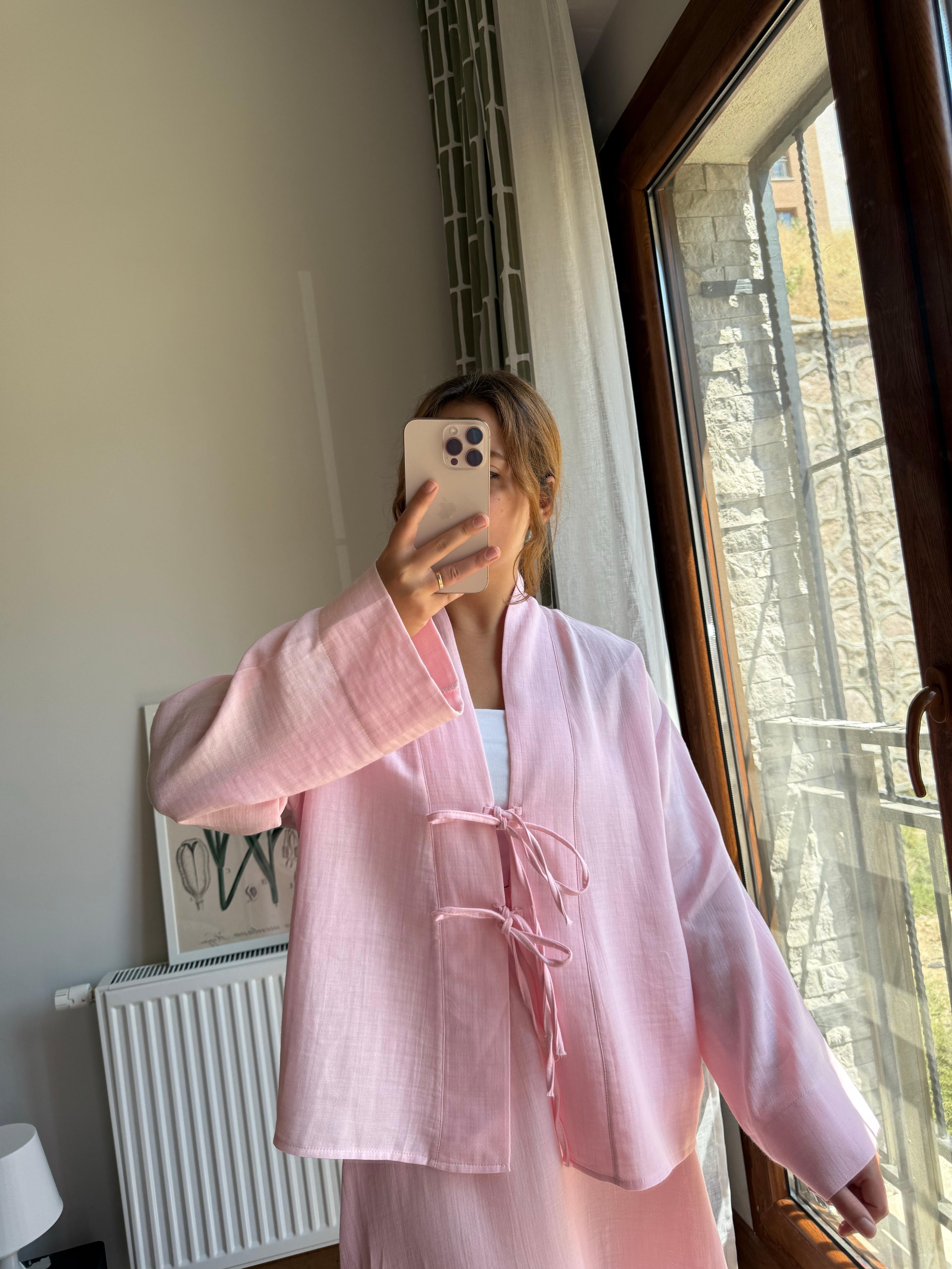 Soft Pembe Müslin Takım
