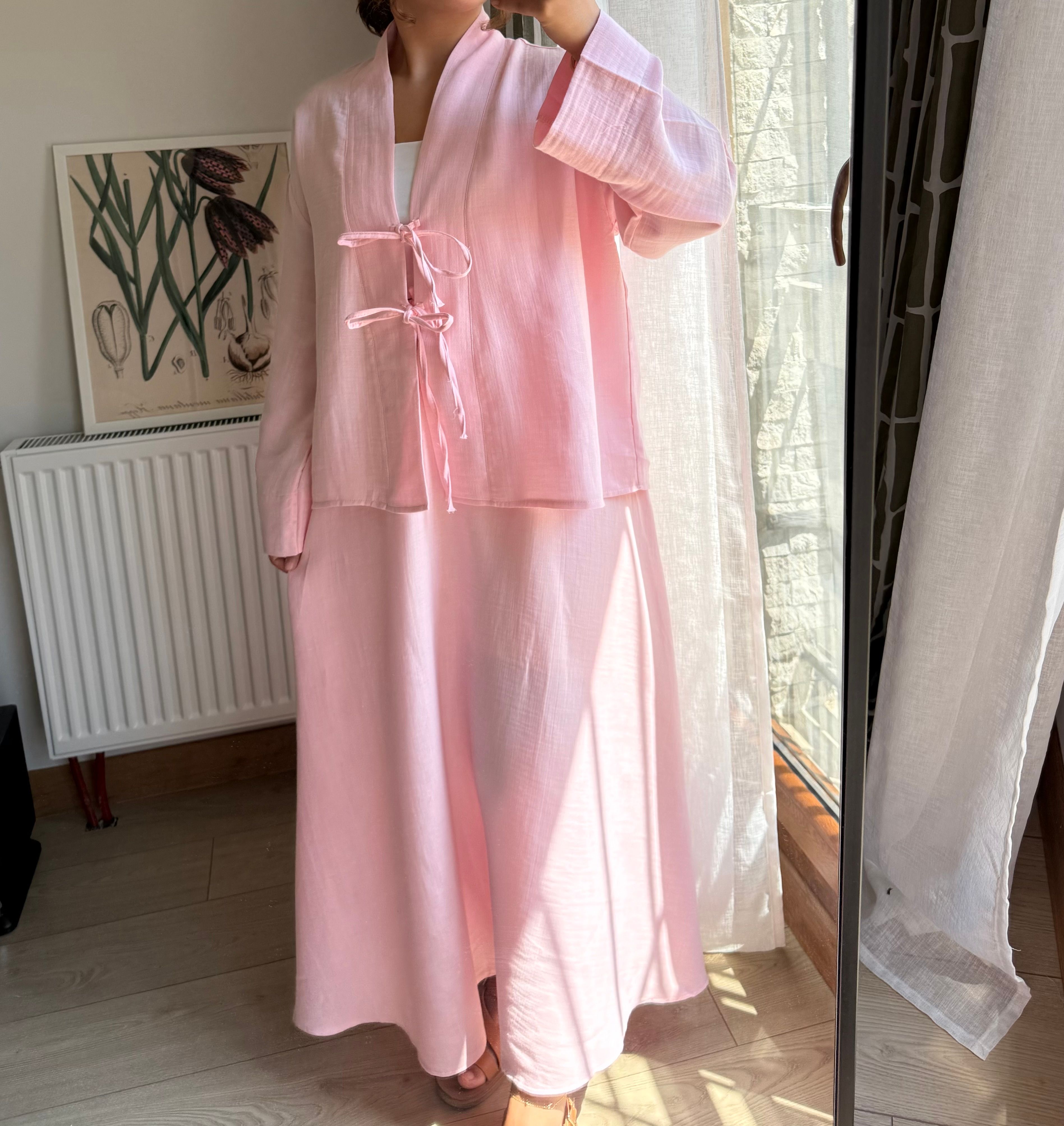 Soft Pembe Müslin Takım