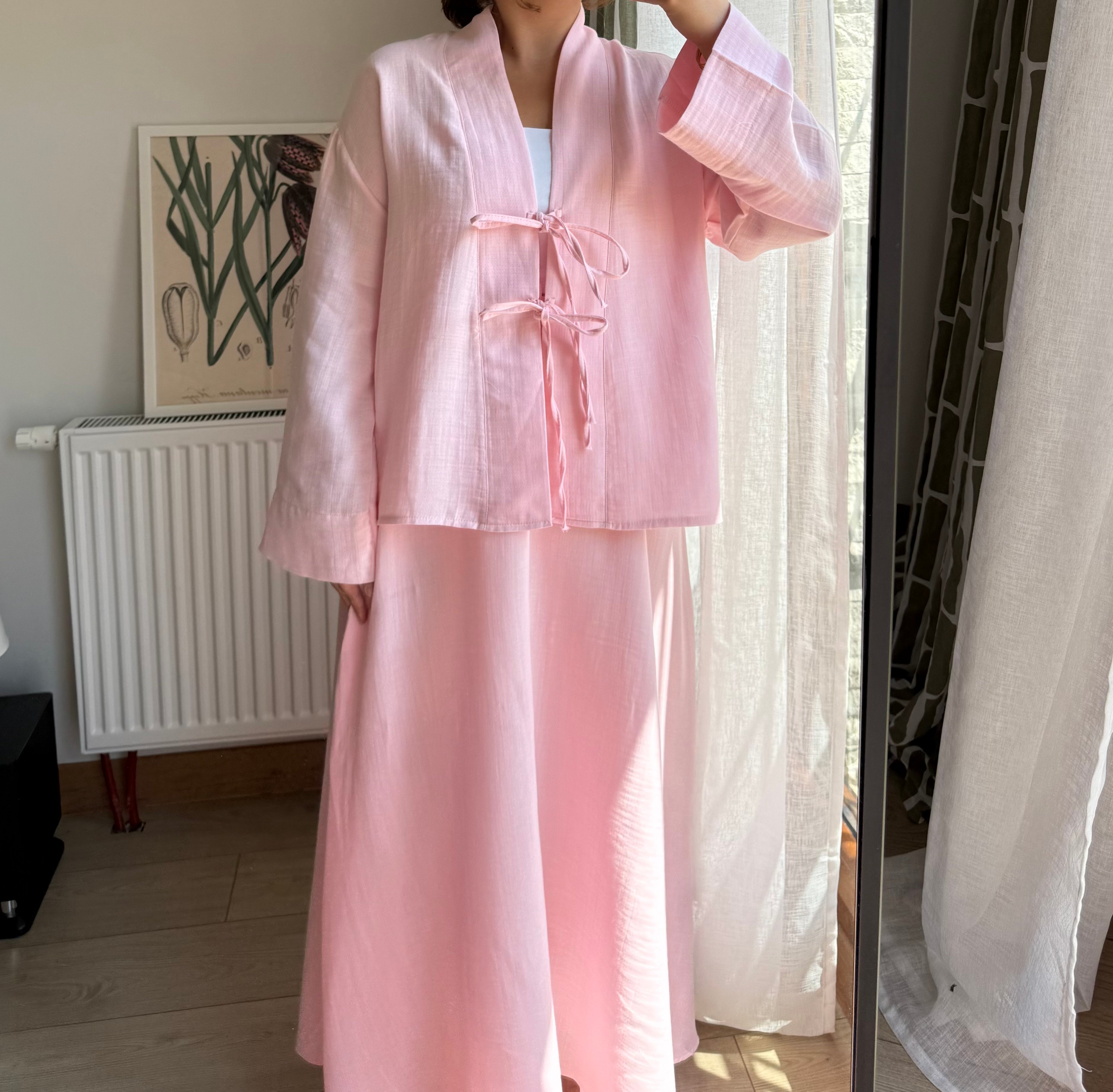 Soft Pembe Müslin Takım