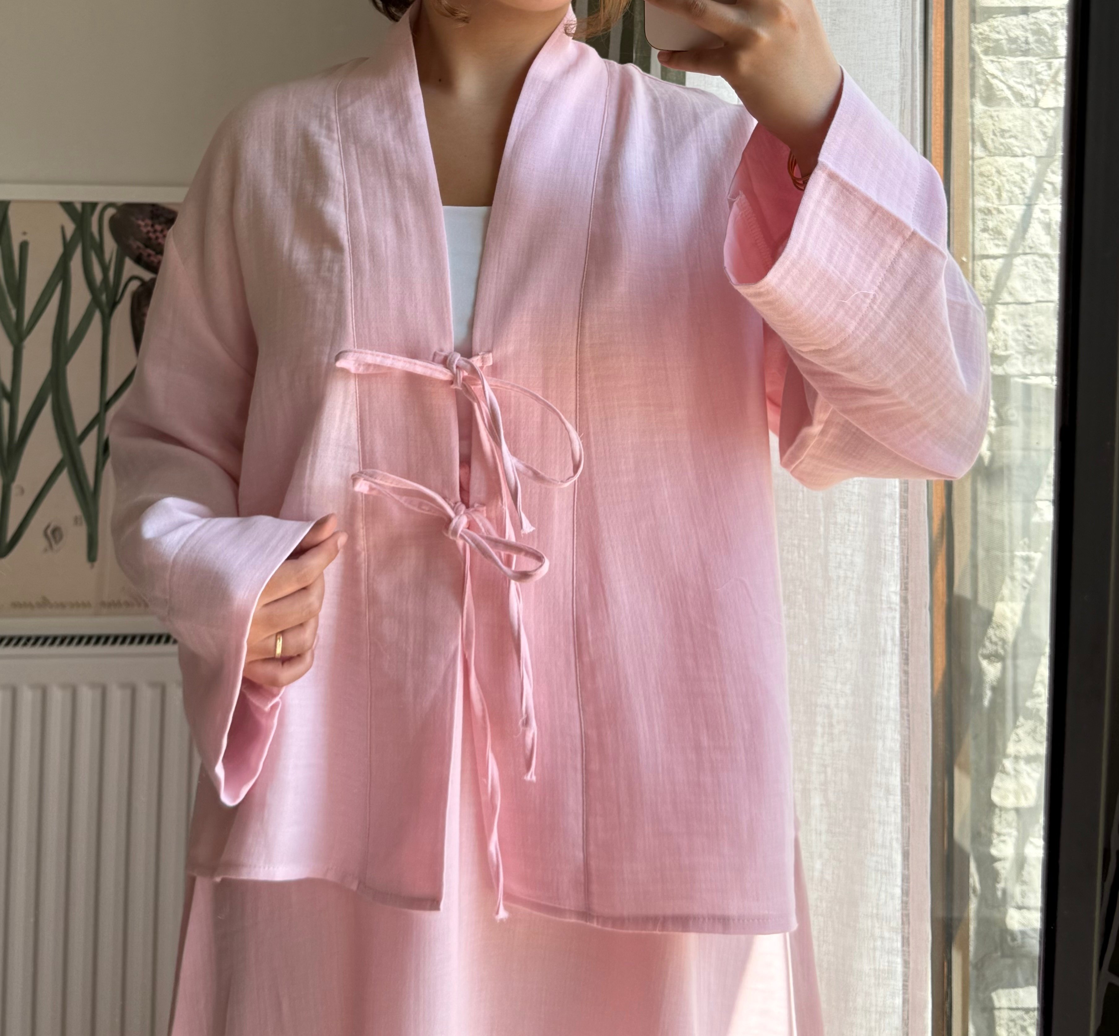 Soft Pembe Müslin Takım