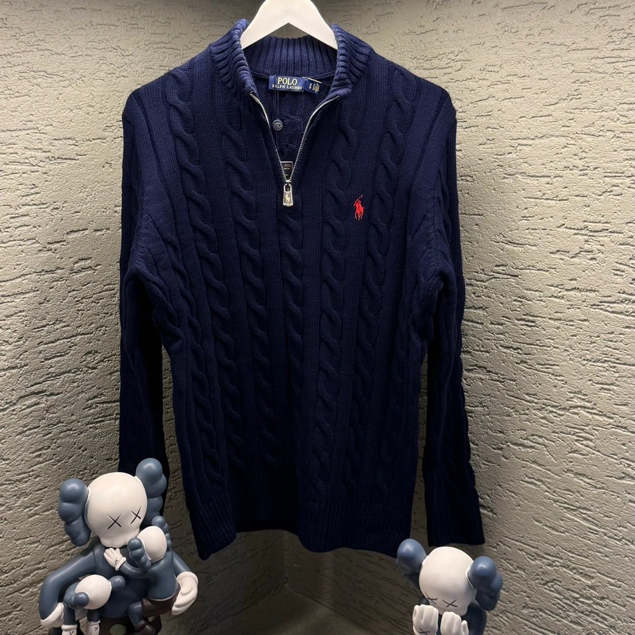 POLO RALPH LAUREN YARIM FERMUAR TRİKO KAZAK