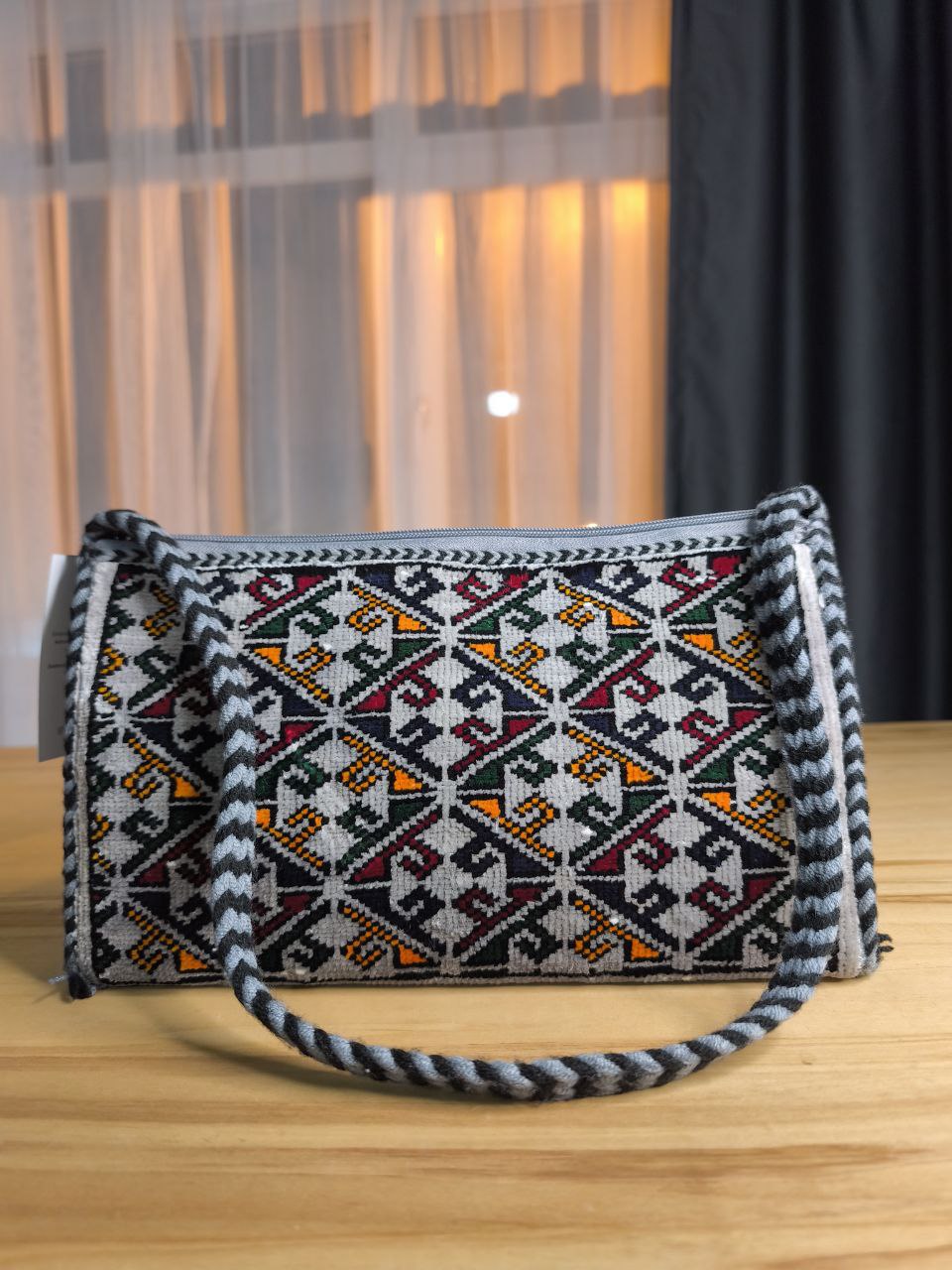 Türkmen El Dokuması İpek Çanta 