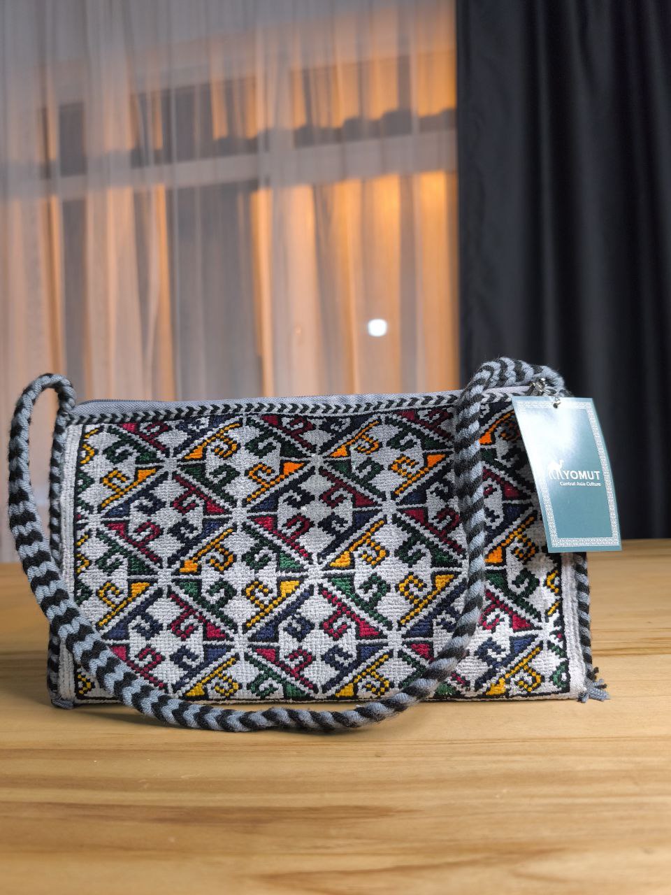 Türkmen El Dokuması İpek Çanta 