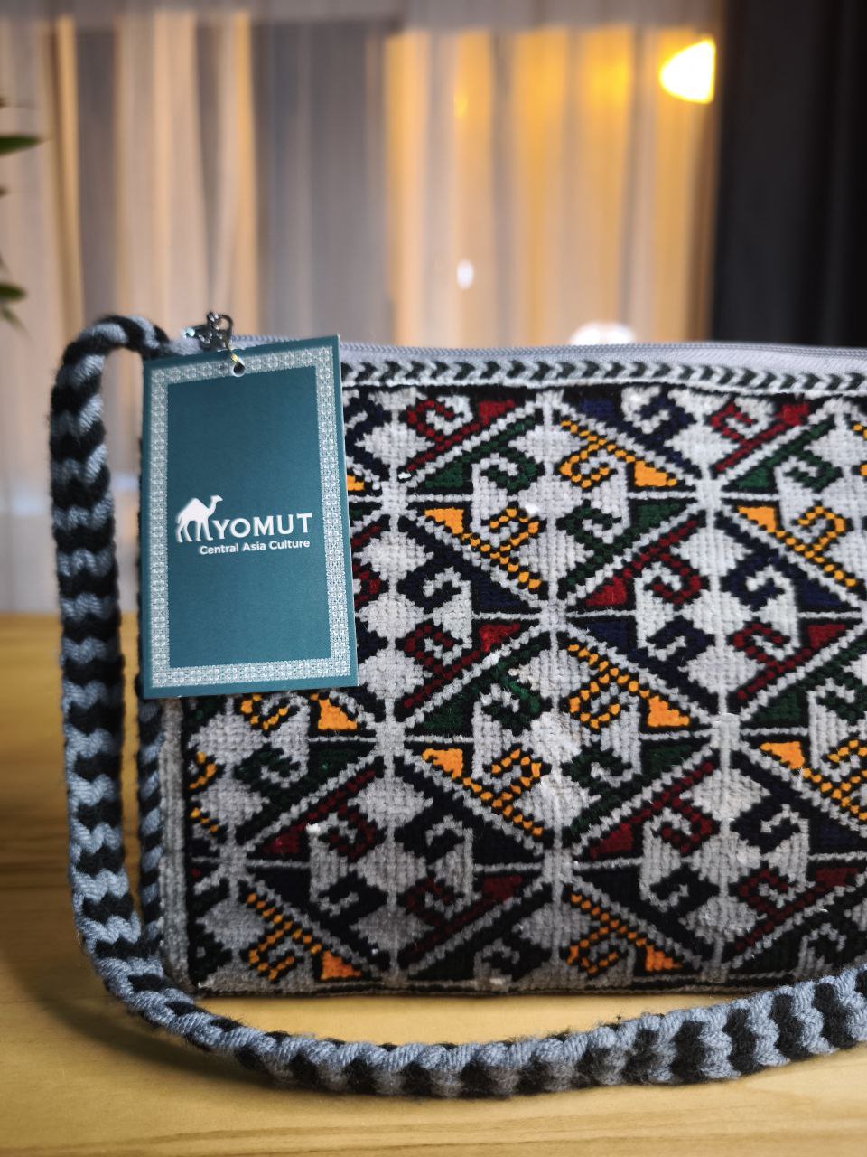 Türkmen El Dokuması İpek Çanta 
