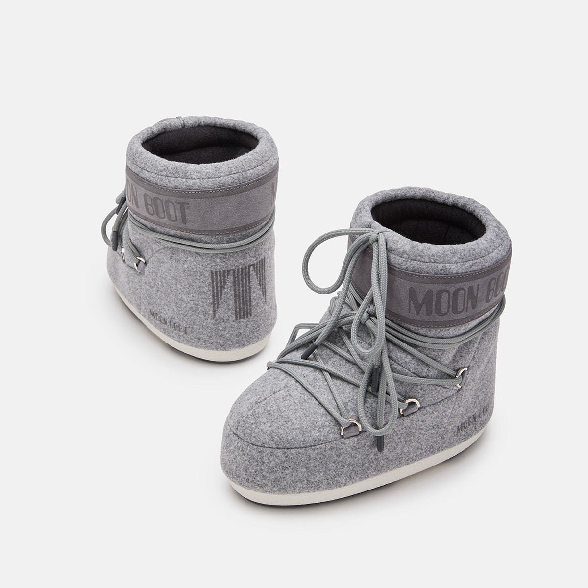 80D1409570-H006 Moon Boot Icon Low Felt Grey