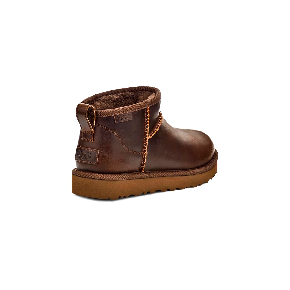 1163490 UGG W CLASSIC ULTRA MINI LTHR REGEN Ironwood