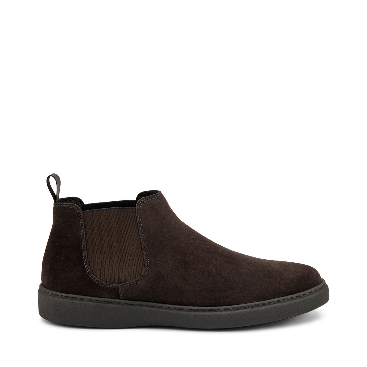 Erkek Bot 19A6 Frau WAXY Beatles Suede  Dark Brown (Pepe)