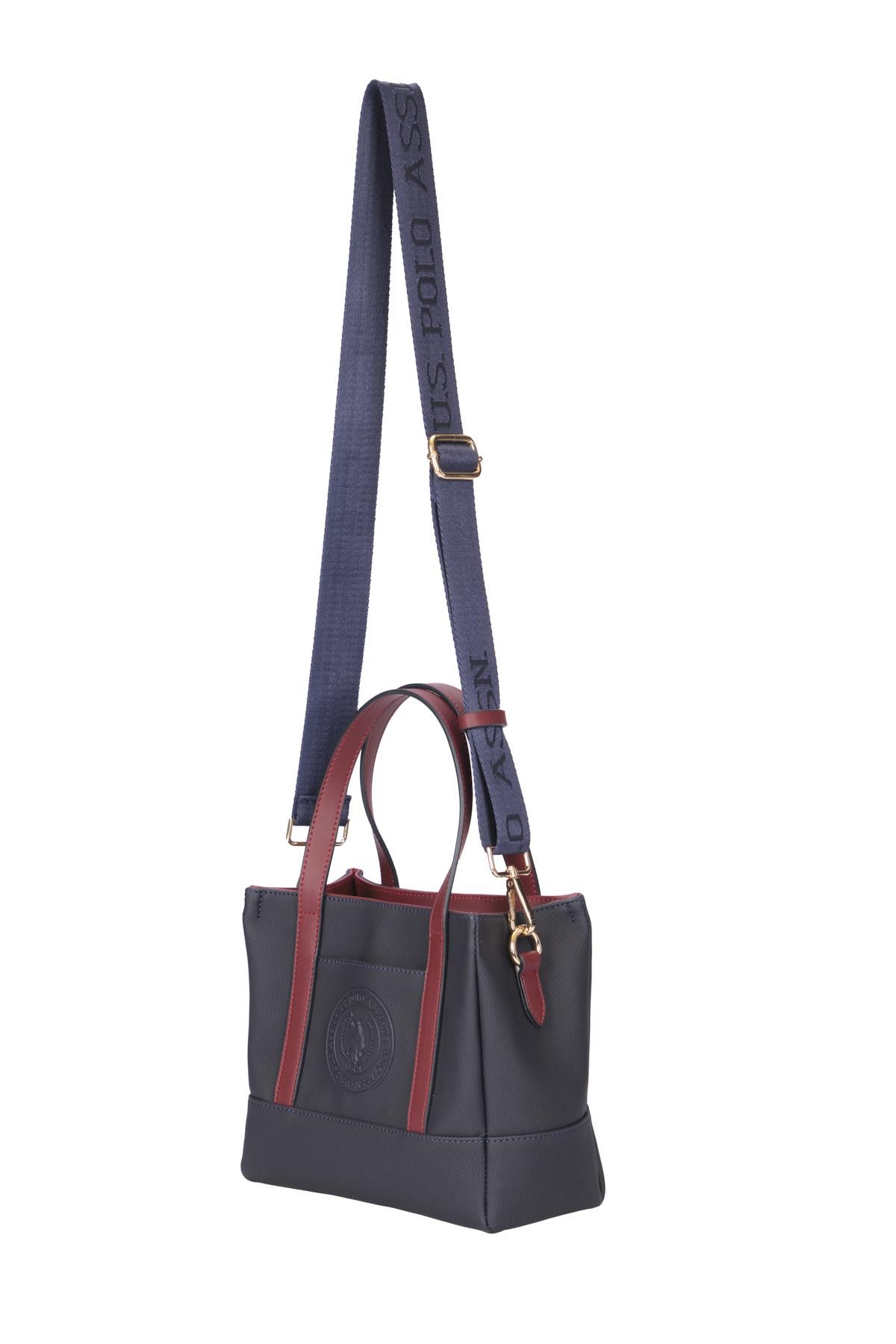 Kadın Omuz Çantası US24731 U.S. POLO ASSN. USPA LADIES BAG 01330 Navy-Burgundy