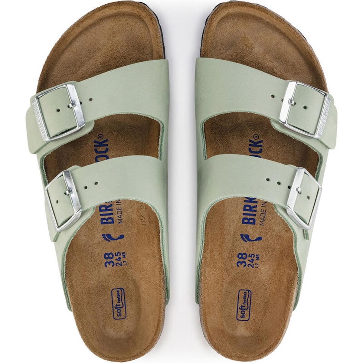 Kadın Terlik 1024213 Birkenstock ARIZONA SFB NU GREEN