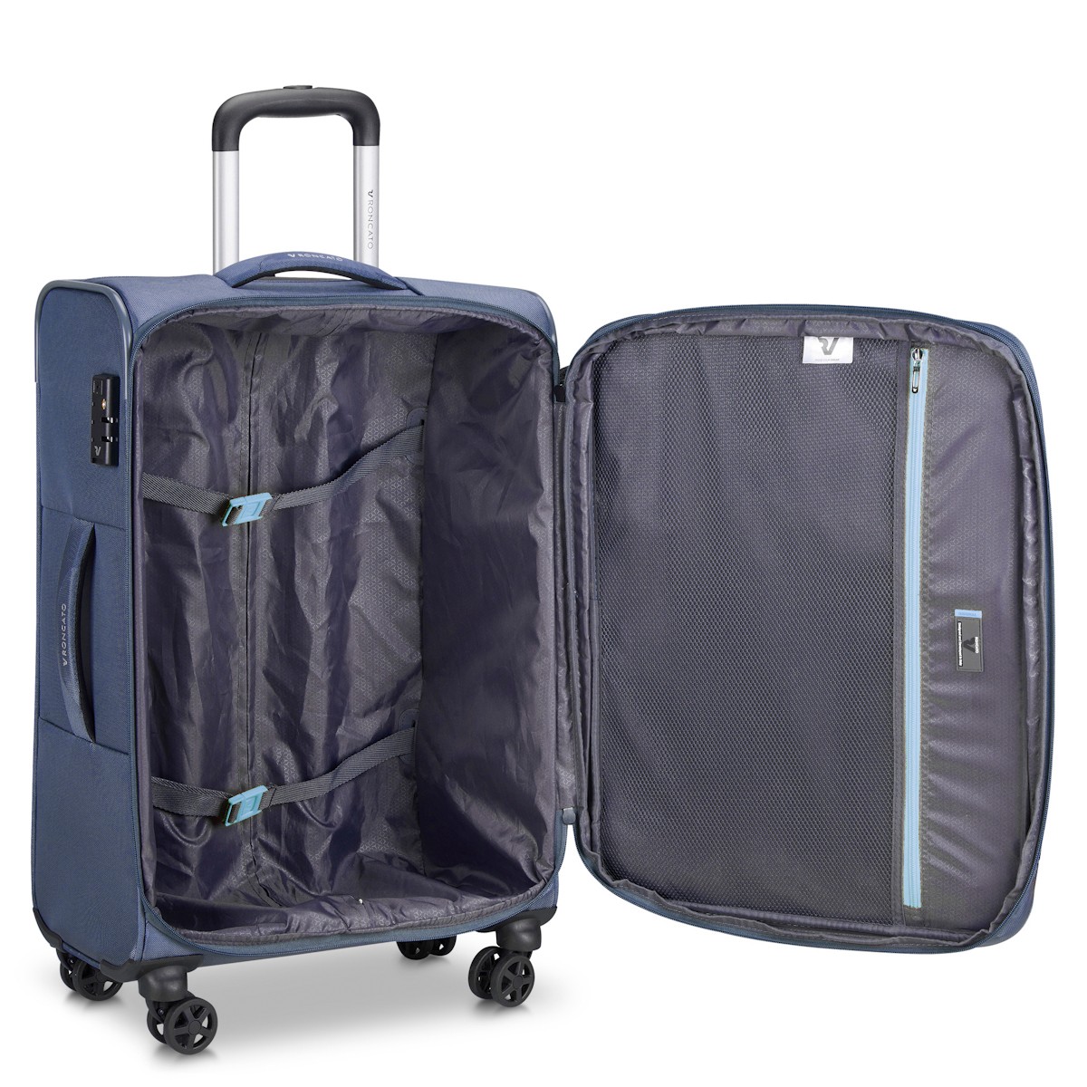 41306223 Roncato Twin Trolley Medıo 4R Blu notte