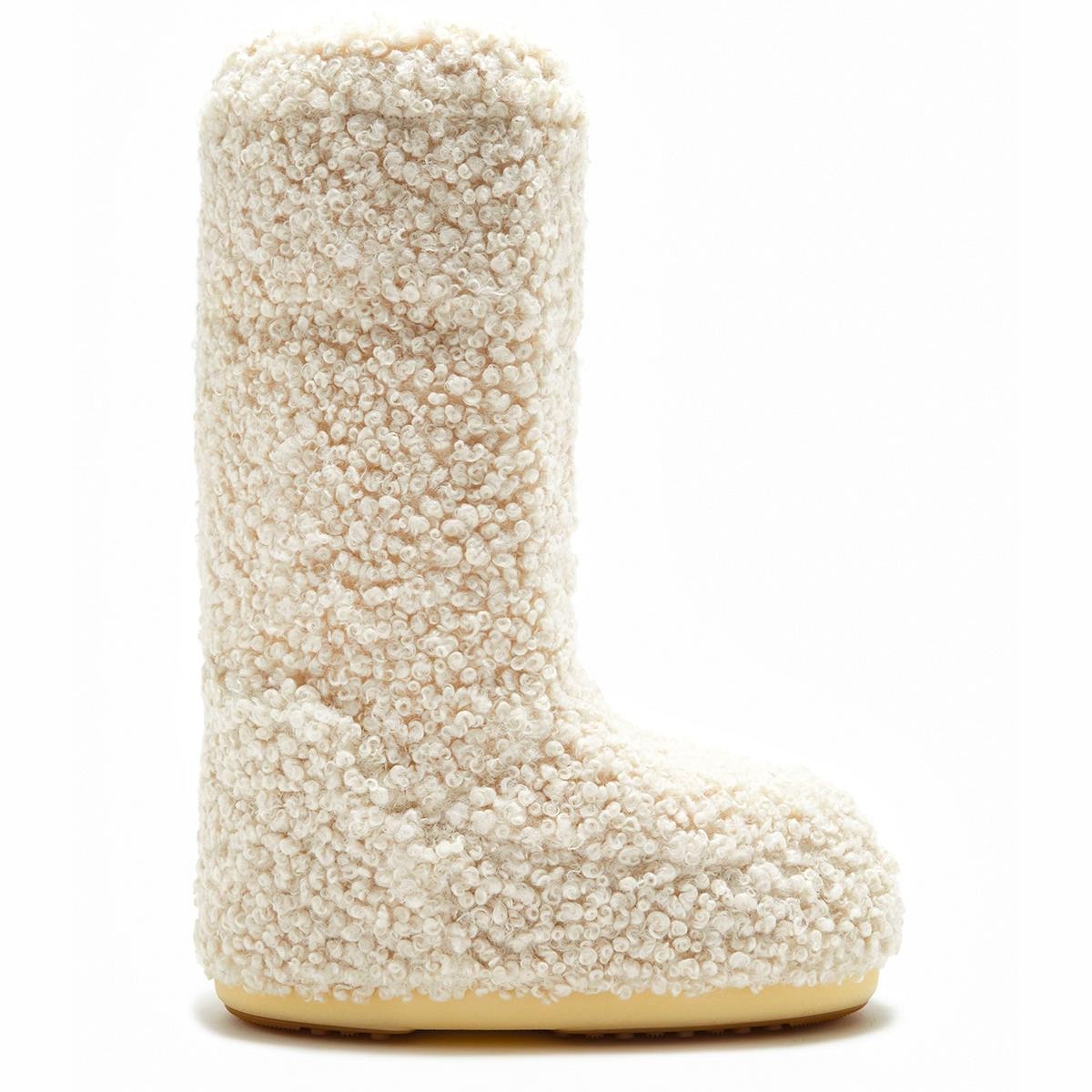 Kadın Bot (Kar) 14028700-002 Moon Boot Icon Faux Astrakan Cream