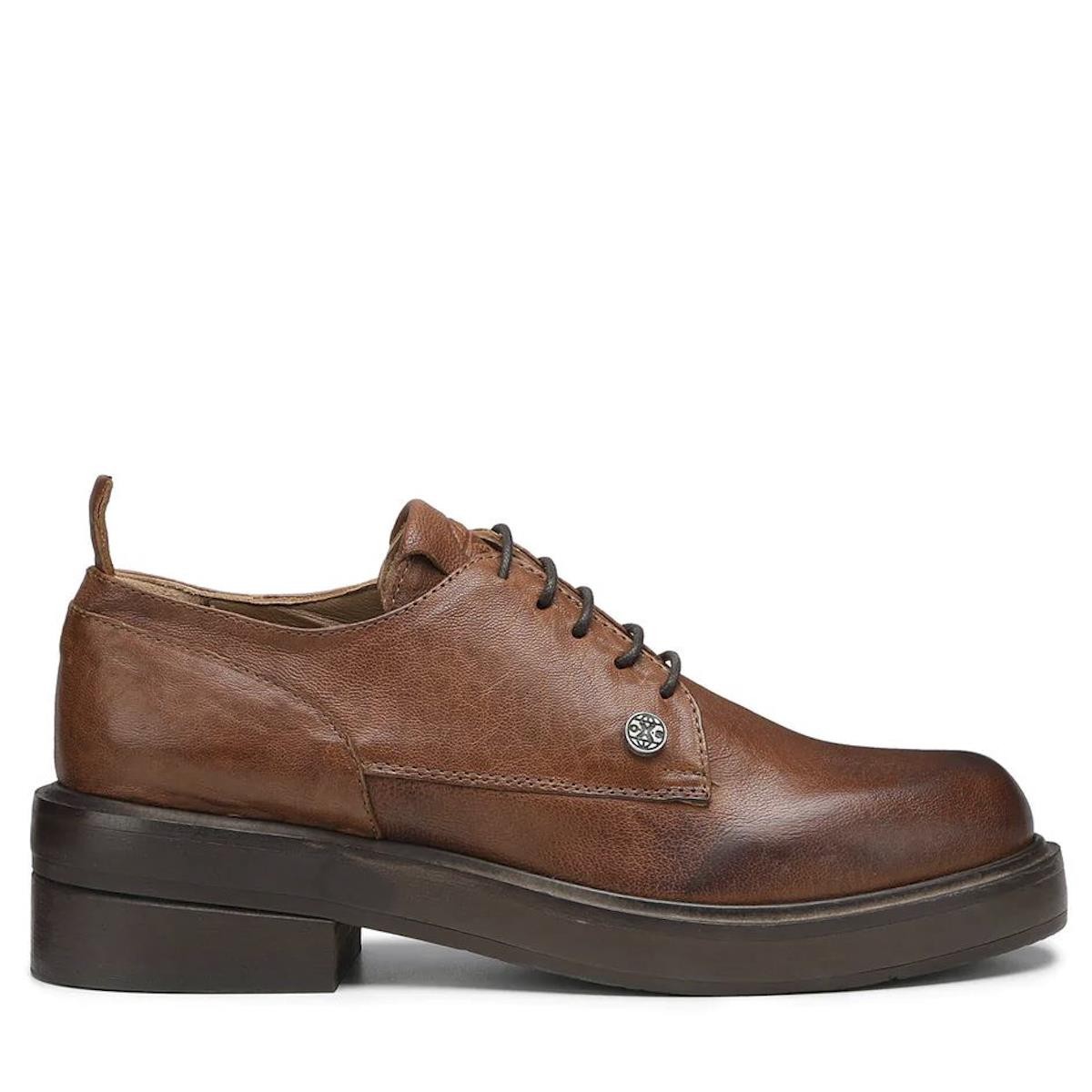 Kadın Oxford ( Klasik) OXW001100000 OXS VEGA DERBY 0011 LOW D LEATHER BROWN