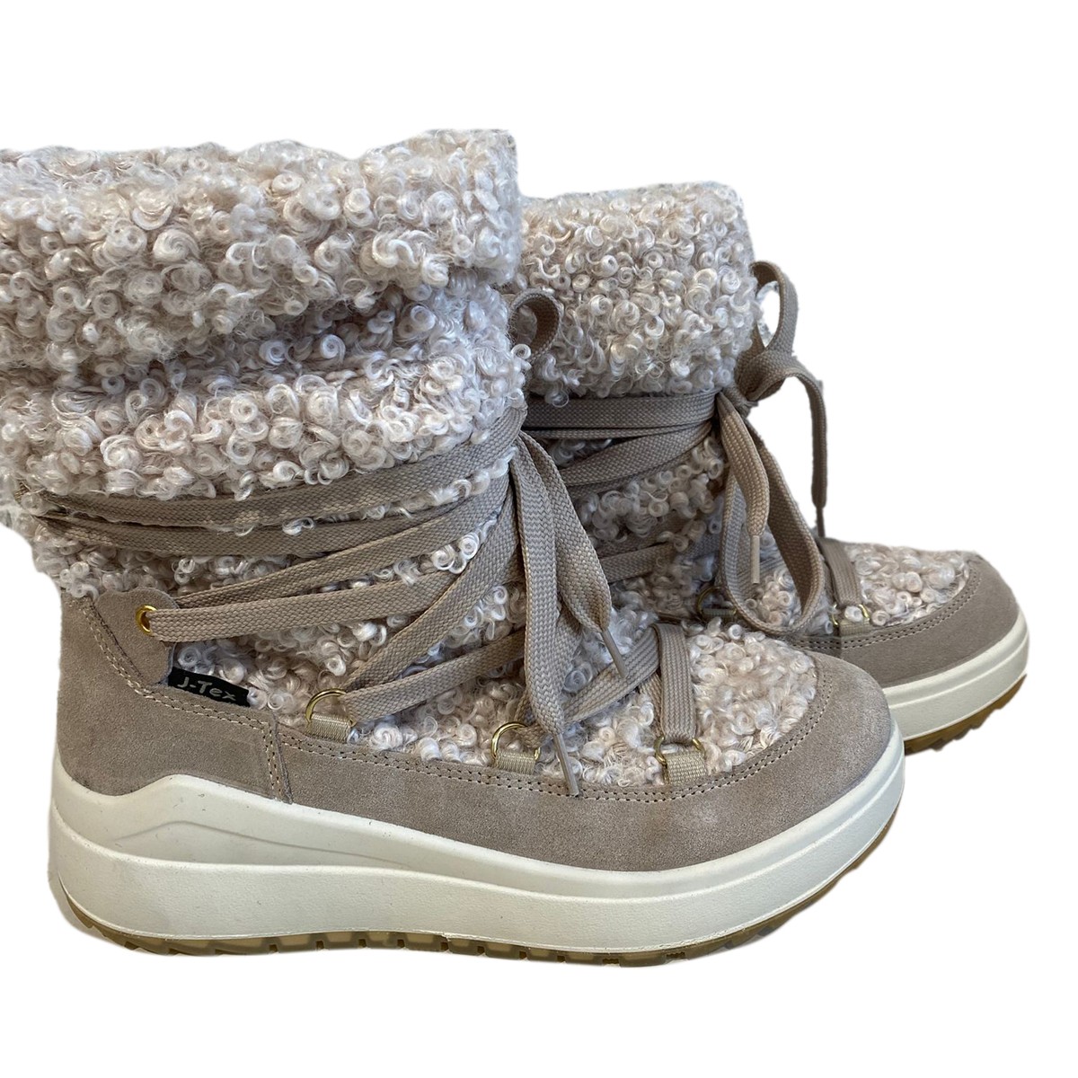 6382 1J Jacalu synth.wool / leather Pu sole Beige