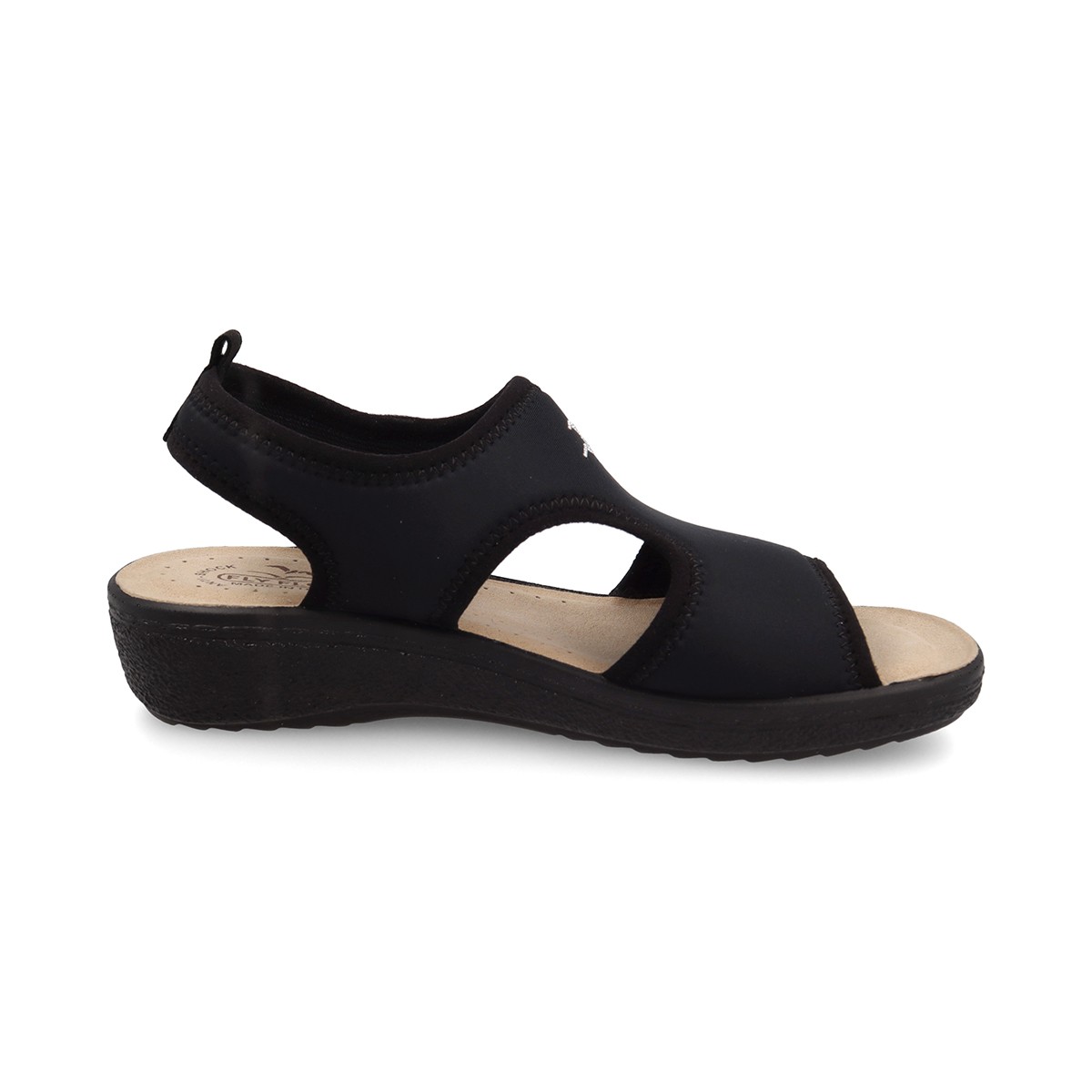 55 E71 LA Fly Flot CLOTH Sandal  Black