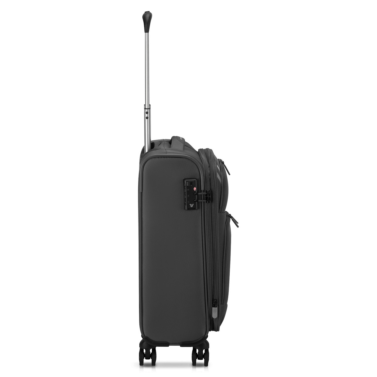 Unisex Valiz 41306301 Roncato Twin Trolley Cabına 4R Exp. Ryanaır Nero