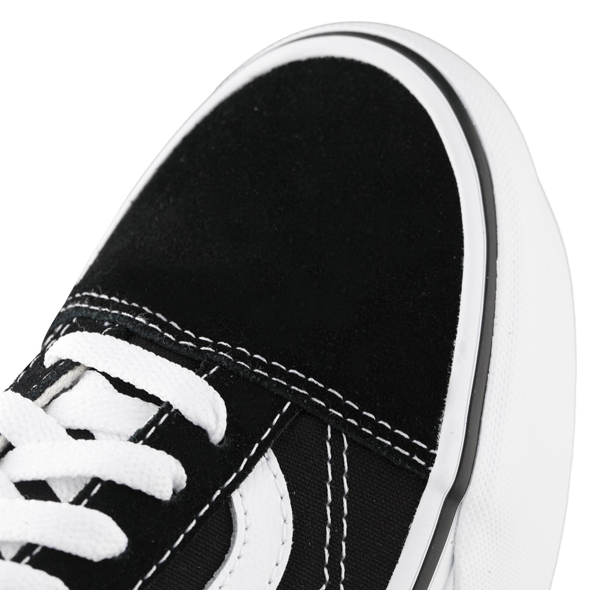 Kadın Keten VN0A7Q5M6BT1 Vans UA Old Skool Stackform Black-True White