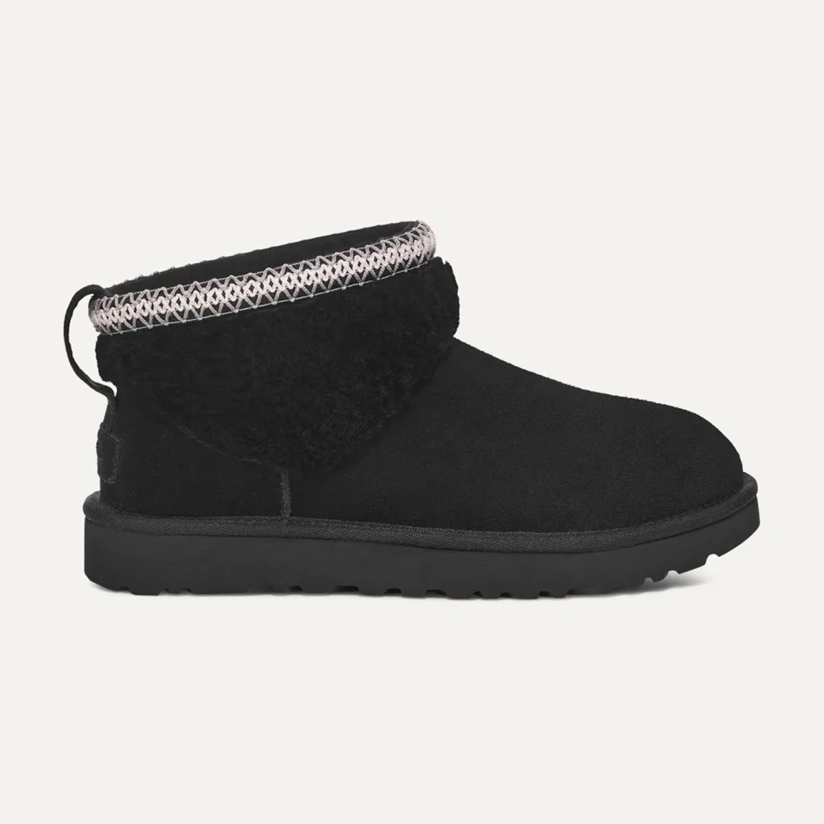 1158263 UGG W CLASSIC ULTRA MINI MAXI CURLY BLACK (SIYAH)