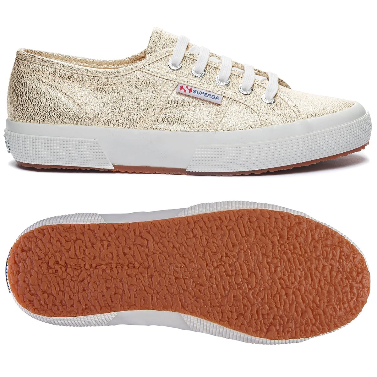 S001820 Superga 2750-LAMEW  X01034  Yellow Gold-SP