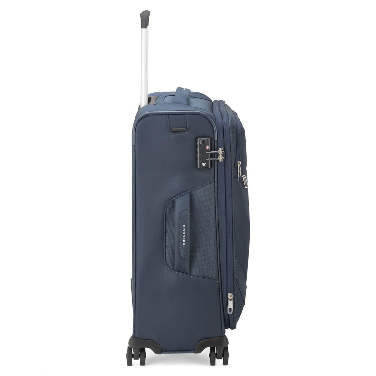 Unisex Valiz 41621223-23 Roncato Trolley Medio 4R 63 Cm Joy Dark Blue