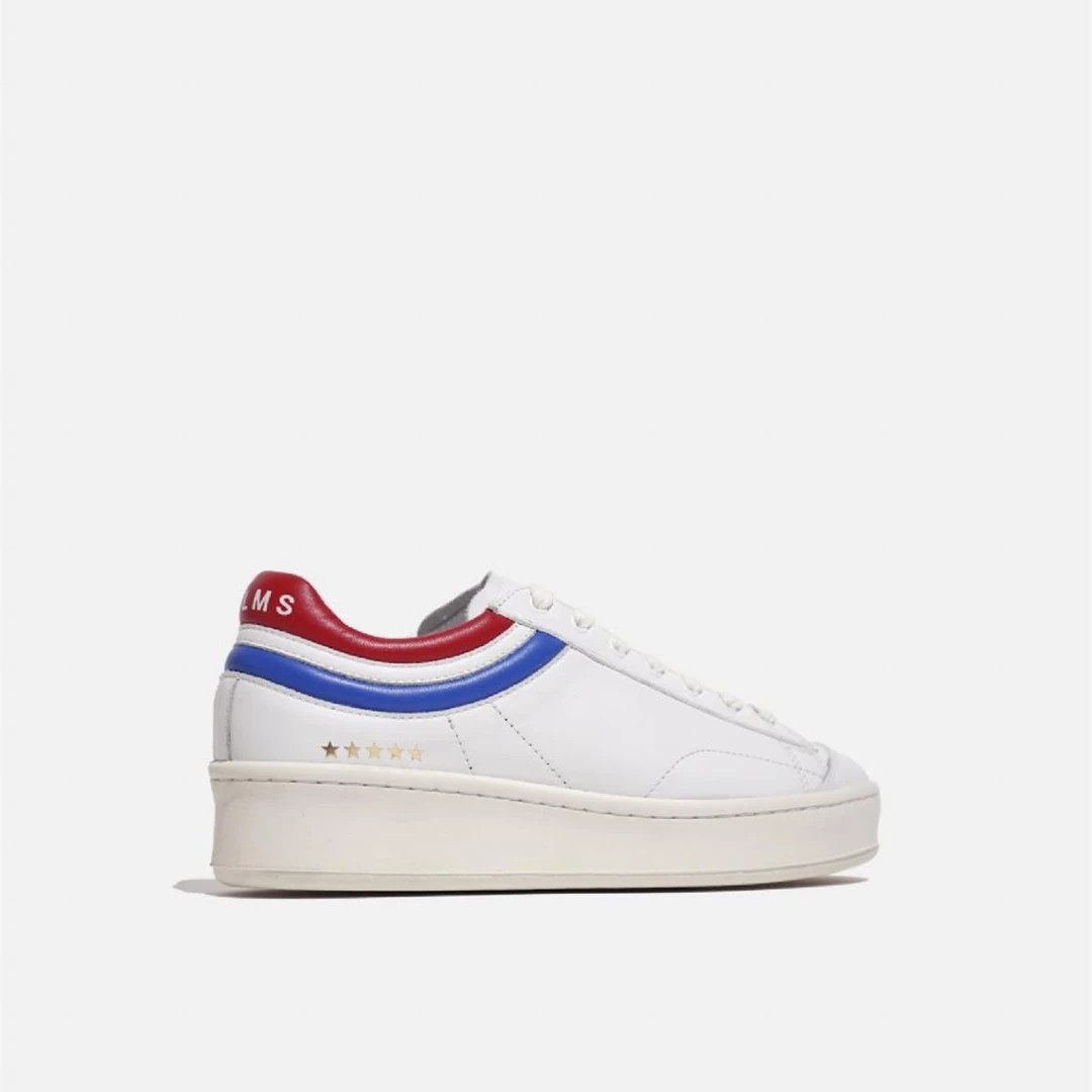 Kadın Sneaker ( Günlük) BL001-01-303 Helms Paris Sneakers Blackbird White Red - French Blue