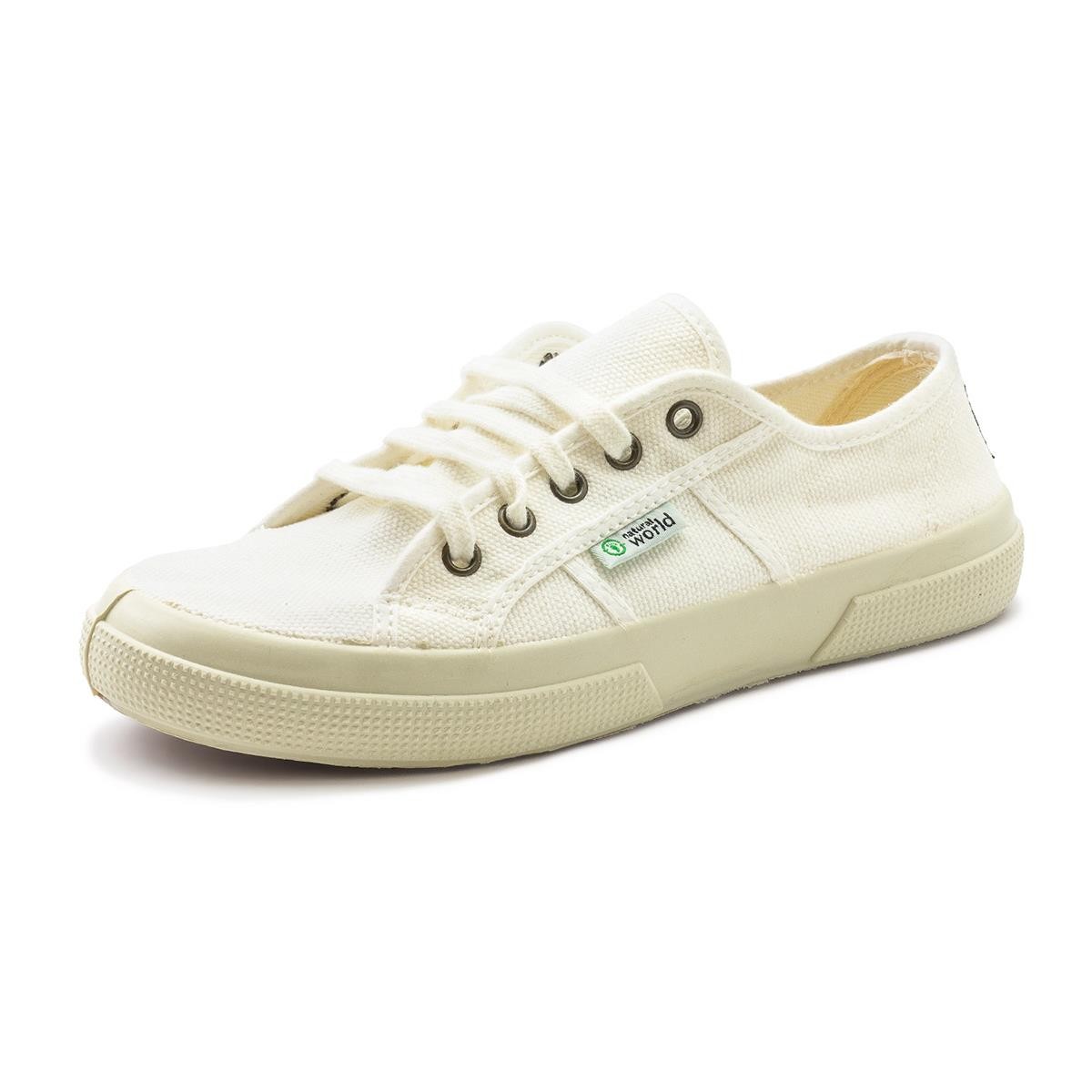 Kadın Sneaker ( Günlük) 901-505 BASQUET TINTADO Natural World Blanco