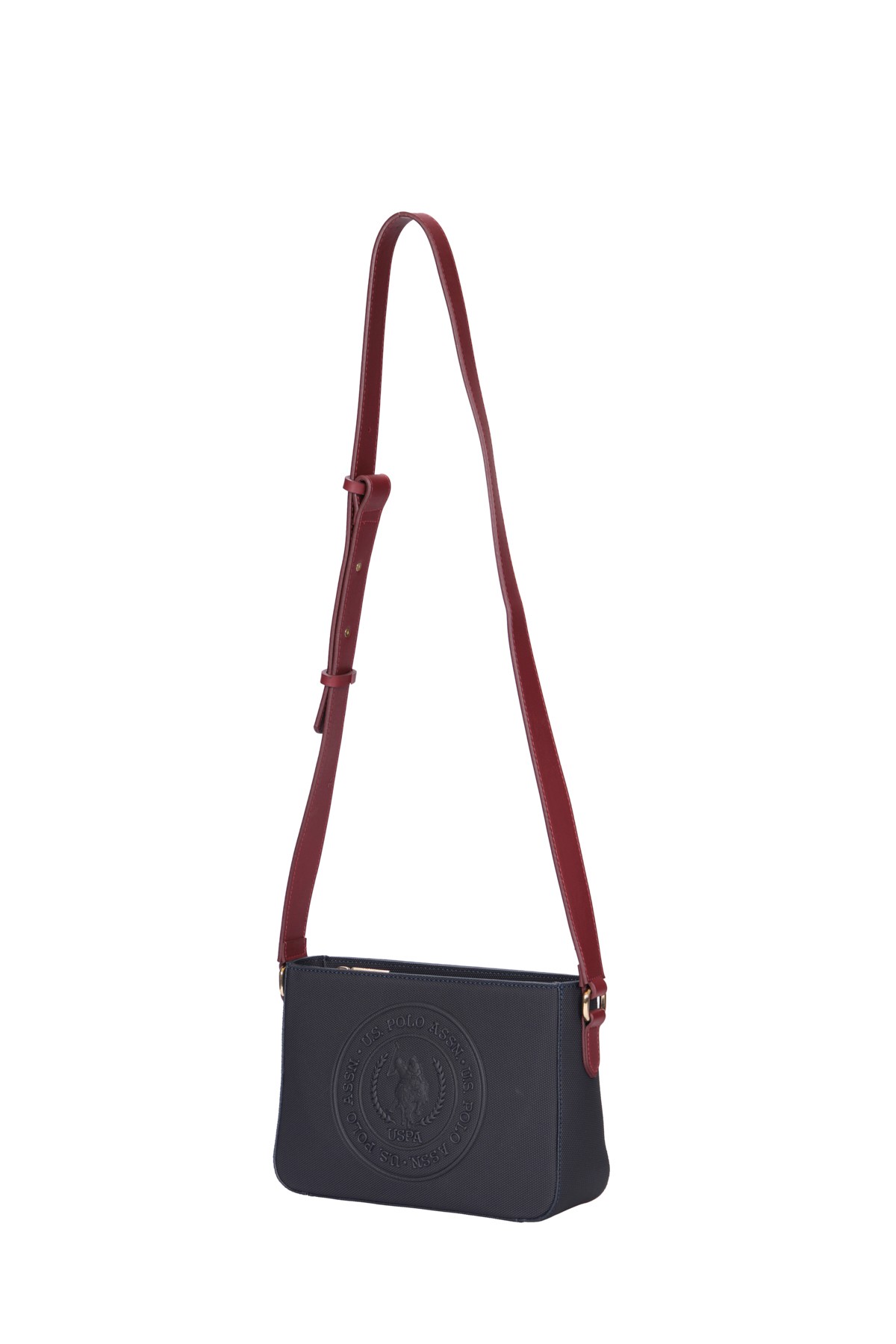 Kadın Omuz Çantası US24739  U.S. POLO ASSN. USPA LADIES BAG 01330 Navy Burgundy