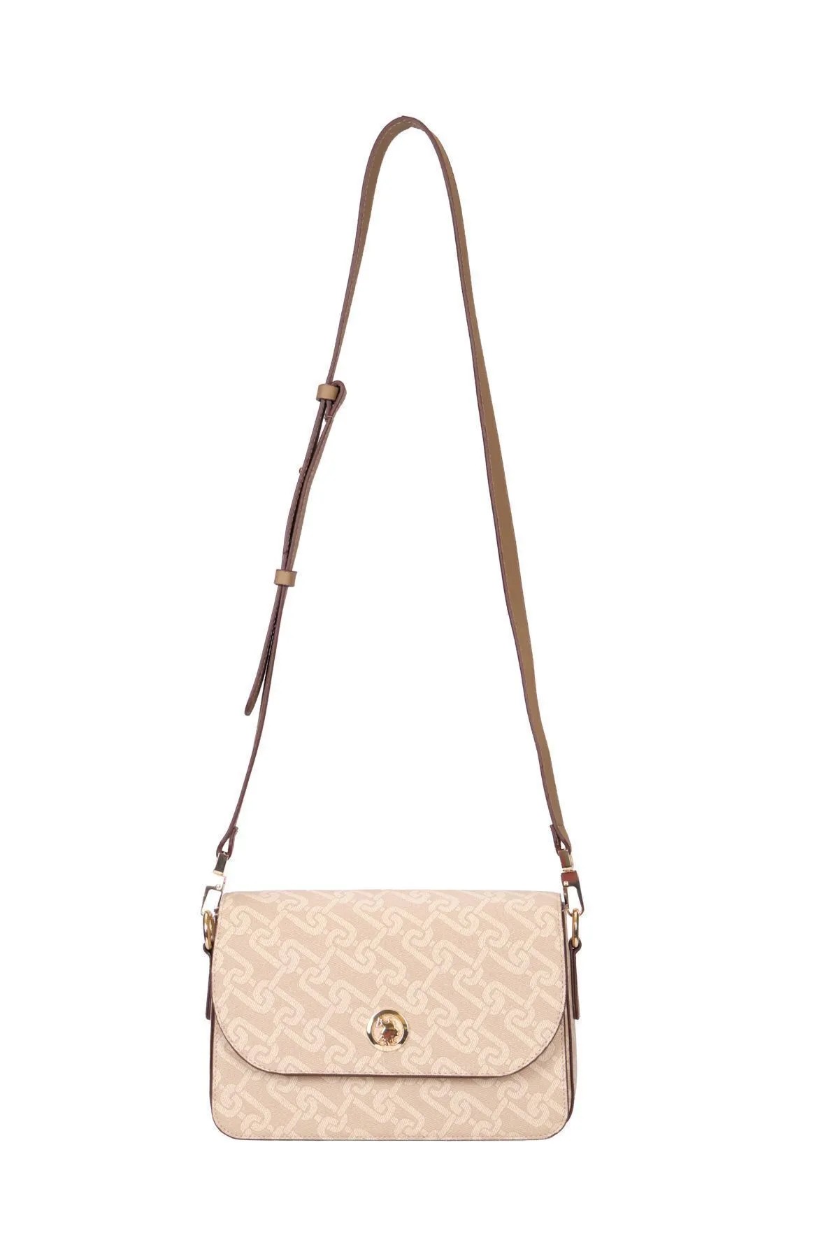 US24525 U.S. POLO ASSN. USPA LADIES BAG BEIGE