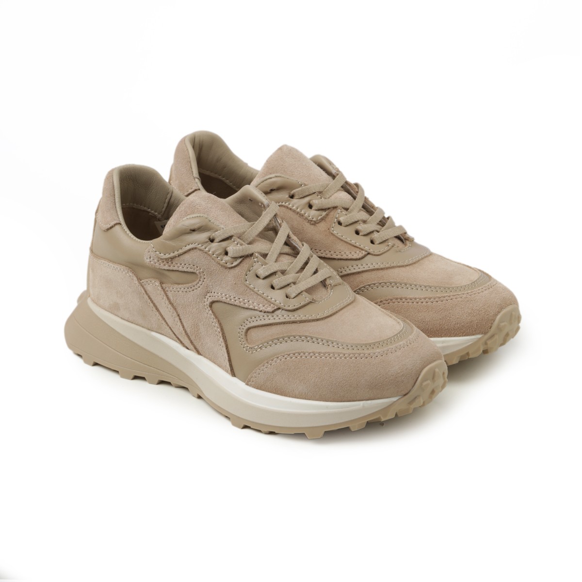 Kadın Sneaker ( Günlük) RD-5241 JOHN MAY SÜET CAPUCCINO/FLOATER DESERT SAND