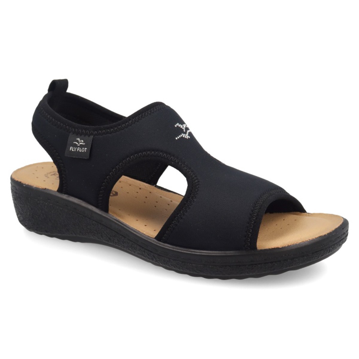 Kadın Sandalet 55 E71 LB  Fly Flot CLOTH WOMAN SANDAL Black