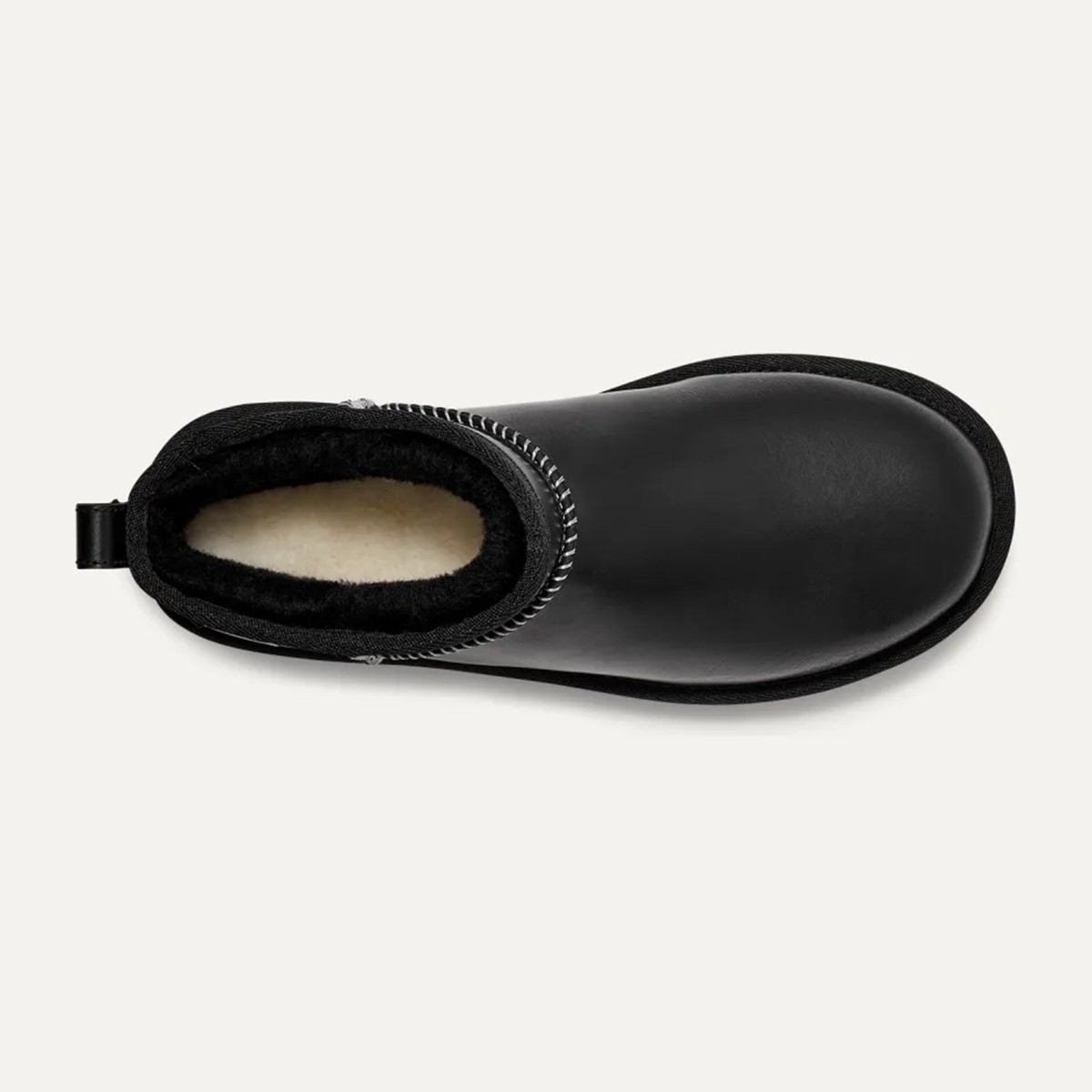 Kadın Bot 1163490 UGG W CLASSIC ULTRA MINI LTHR REGEN BLACK (SIYAH)