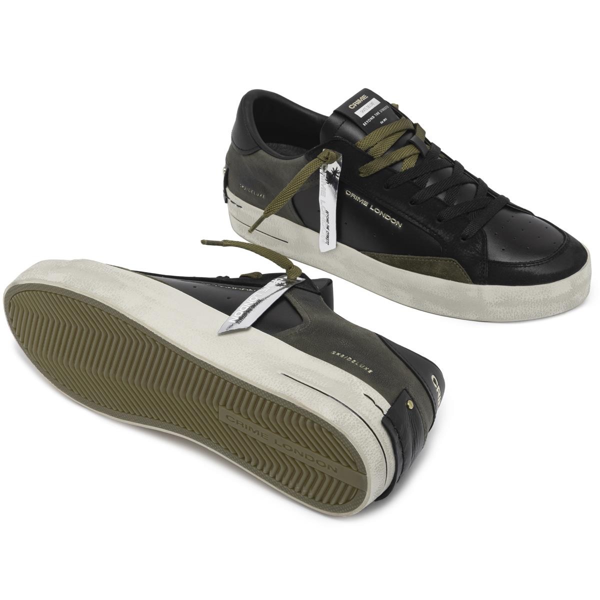 Erkek Sneaker ( Günlük) 15109AA7 Crime London SK8 DELUXE Black