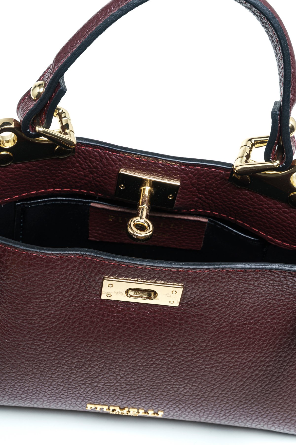 LAINE S Piumelli Milano Bag D54 Burgundy