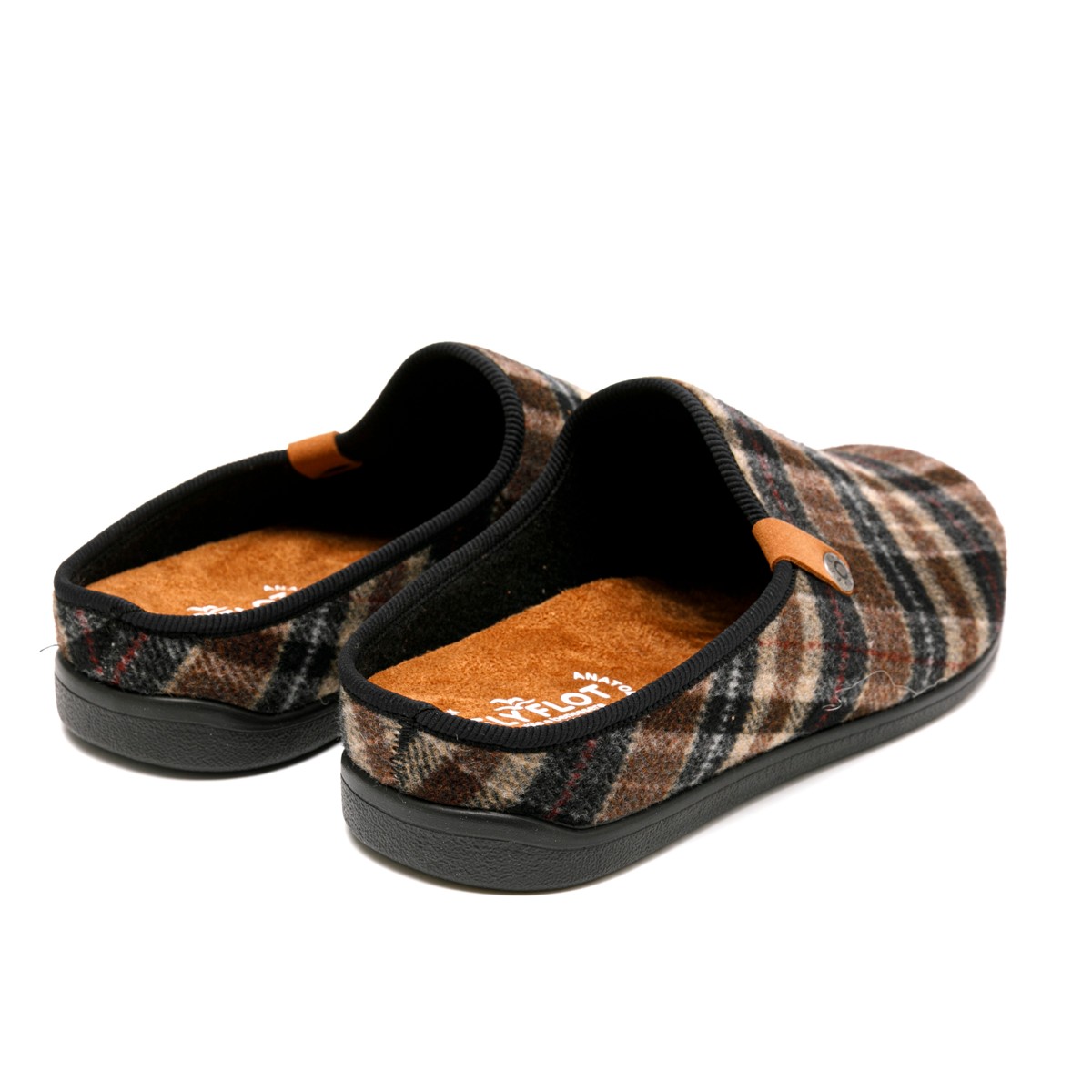 46 652 JW Fly Flot CLOTH MAN SLIPPER Brown