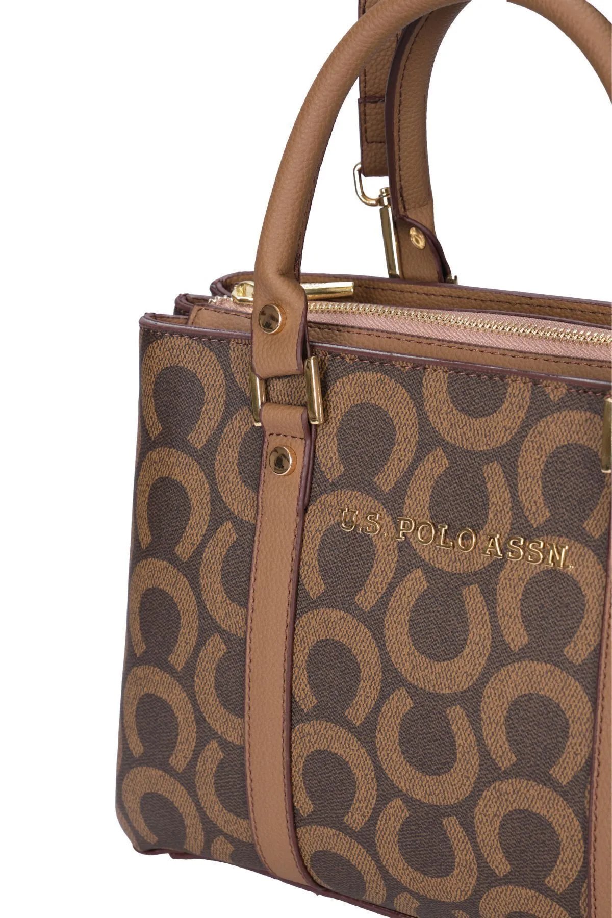 US24593 U.S. POLO ASSN. USPA LADIES BAG BROWN