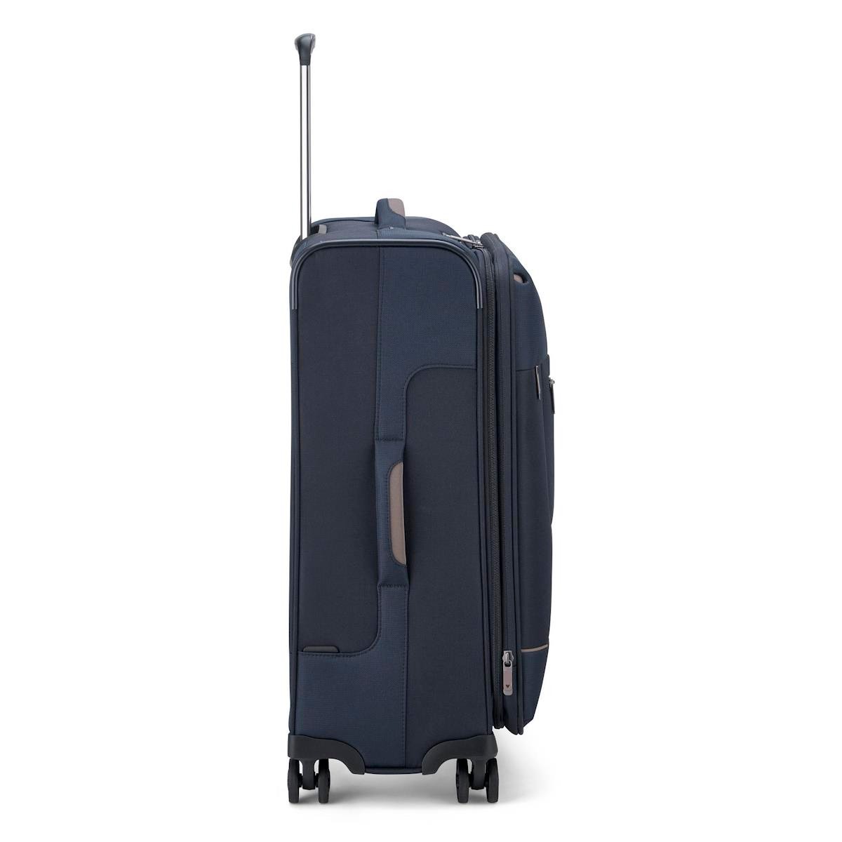 Unisex Valiz 41527223 Roncato Trolley Medıo 4R Exp. 63 Cm Sıdetrack Blu Notte