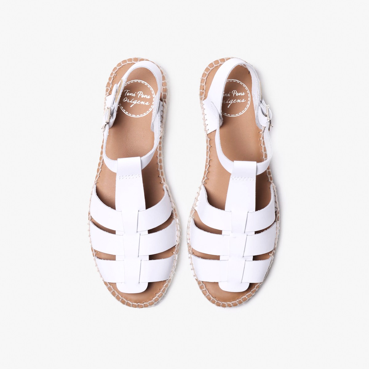 Emma Toni Pons Sandal Leather White