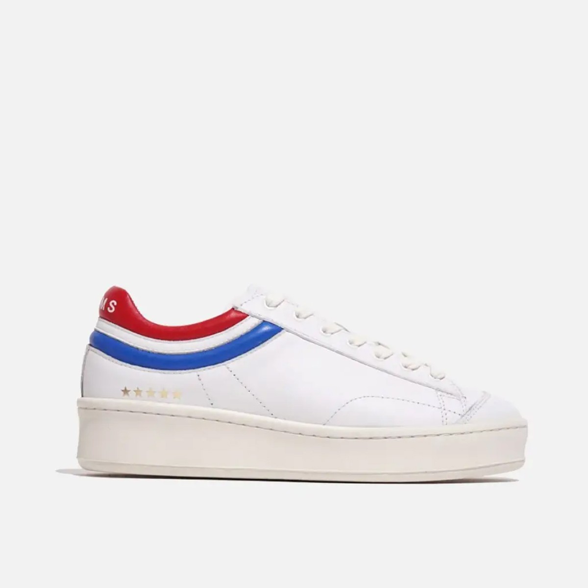 BL001-01-303 Helms Paris Sneakers Blackbird White Red / French Blue