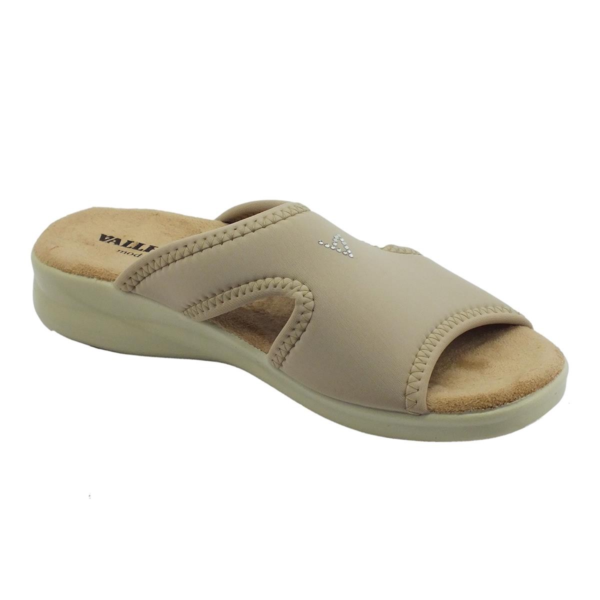 Kadın Terlik 25321 Valleverde Elastico Pantofola  Beige