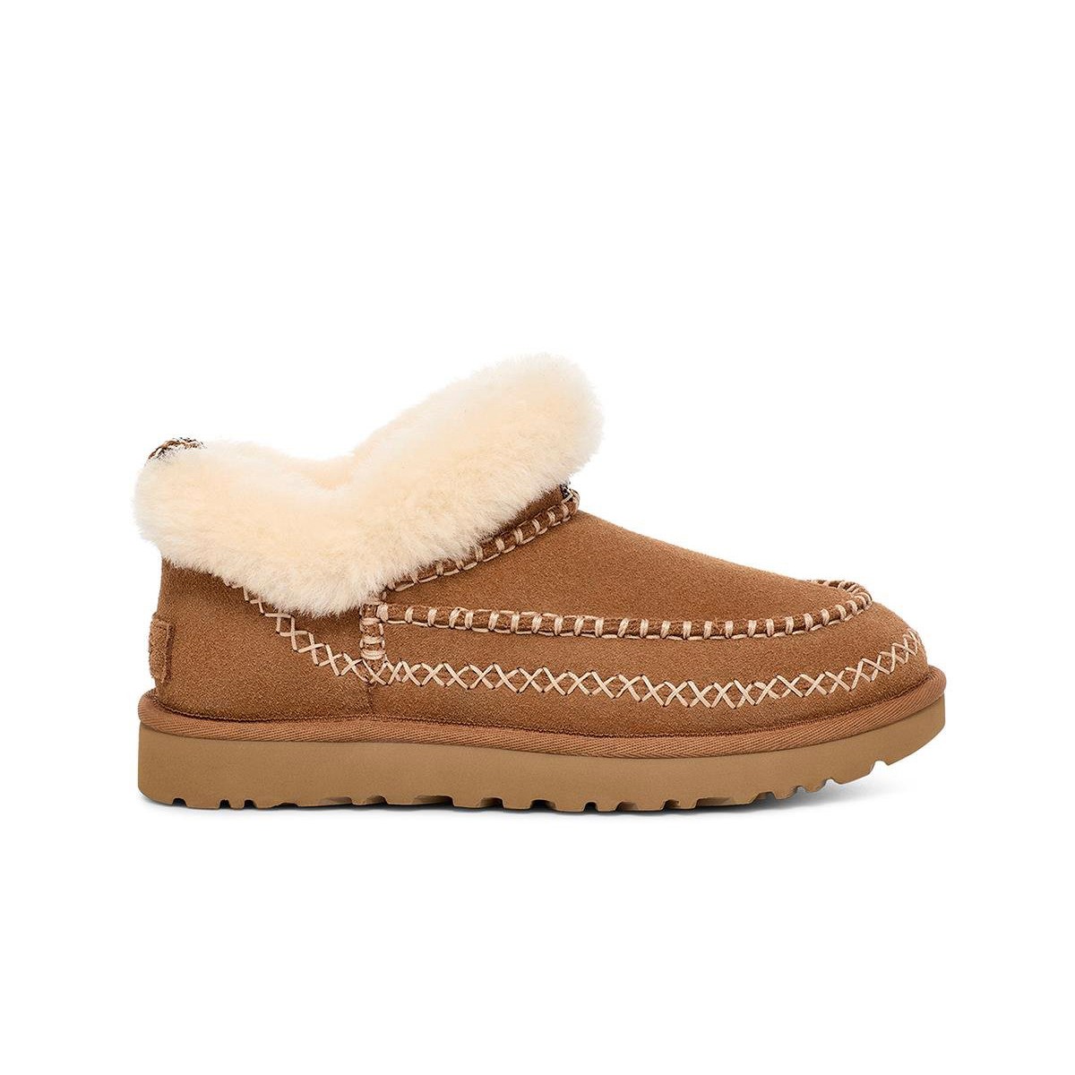 1158224 UGG W CLASSIC ULTRA MINI ALPINE CHESTNUT (TABA) - CHARCOLAL GREY