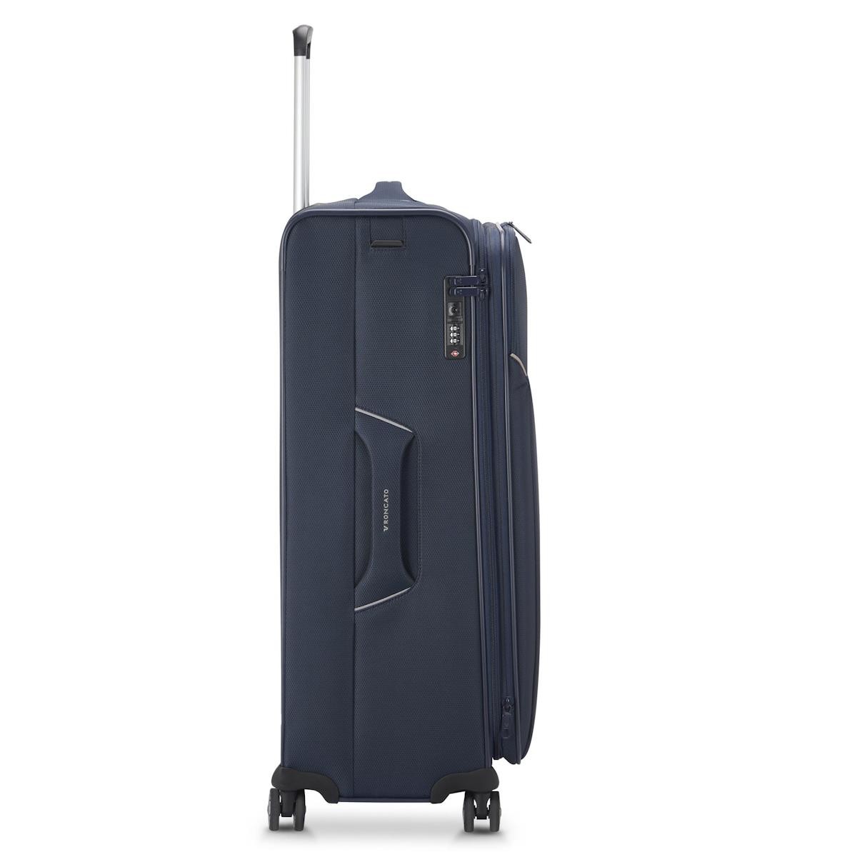 Unisex Valiz 41530123 Roncato Trolley Grande 4R 75 Cm Exp Ironık 2.0 Blu