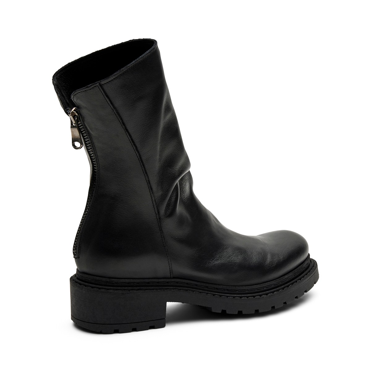 84L1 Frau CALF Biket Boot Nero