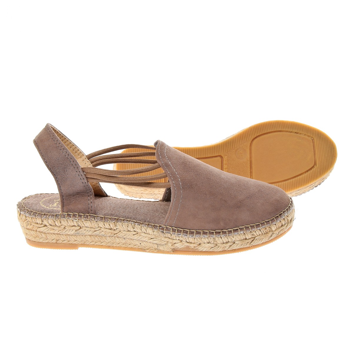 Nuria Toni Pons Elastic Suede Taupe