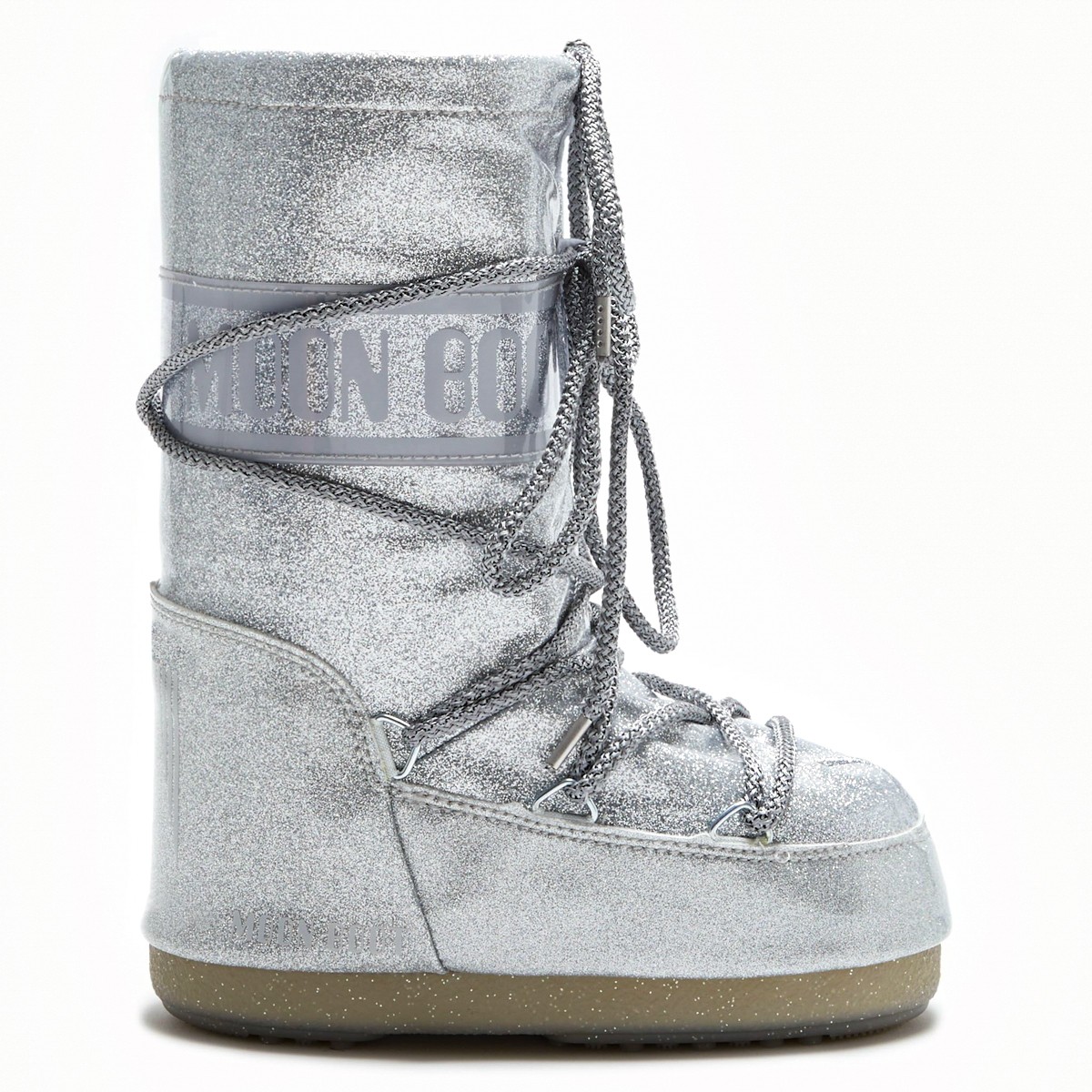 80D1402850-H001 Moon Boot Icon Glıtter Silver 27-34