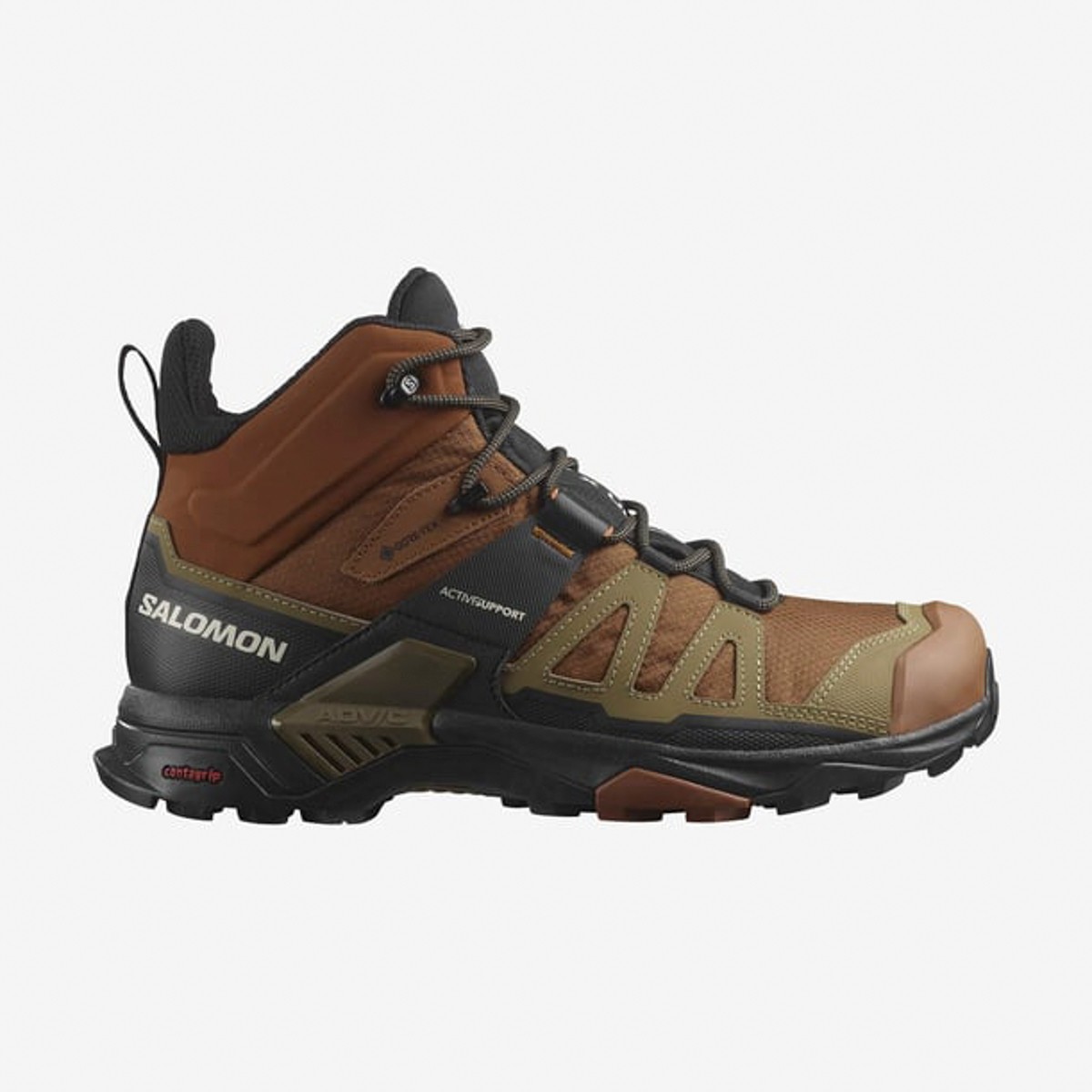 L47685400 SALOMON X ULTRA 4 MID GTX Caramel Cafe/Gothic Olive/Black - Caramel Cafe/Gothic Olive/Black